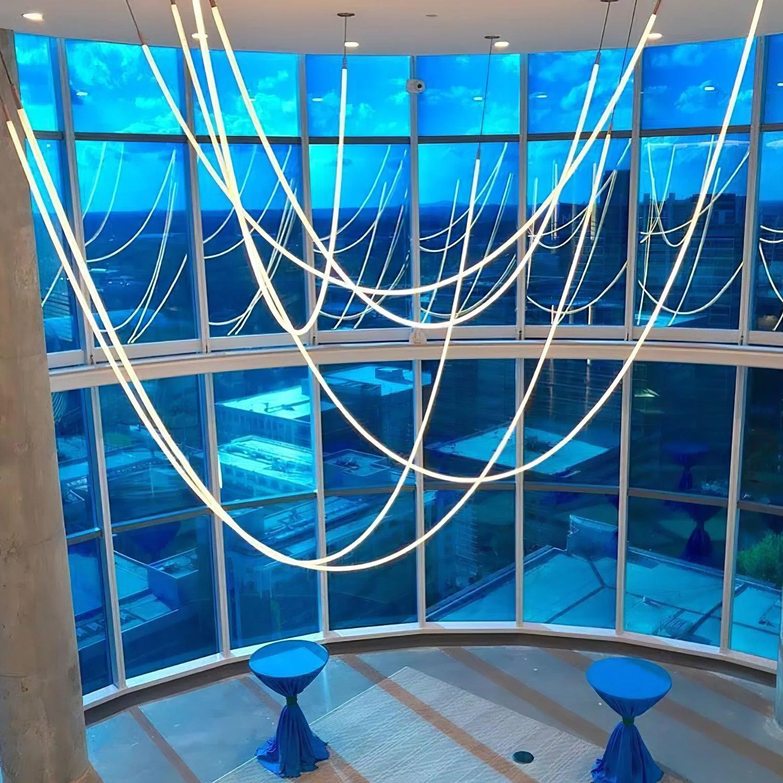 Solara Pendant Lamp Flexible Curve Silicone Brass - Image 14