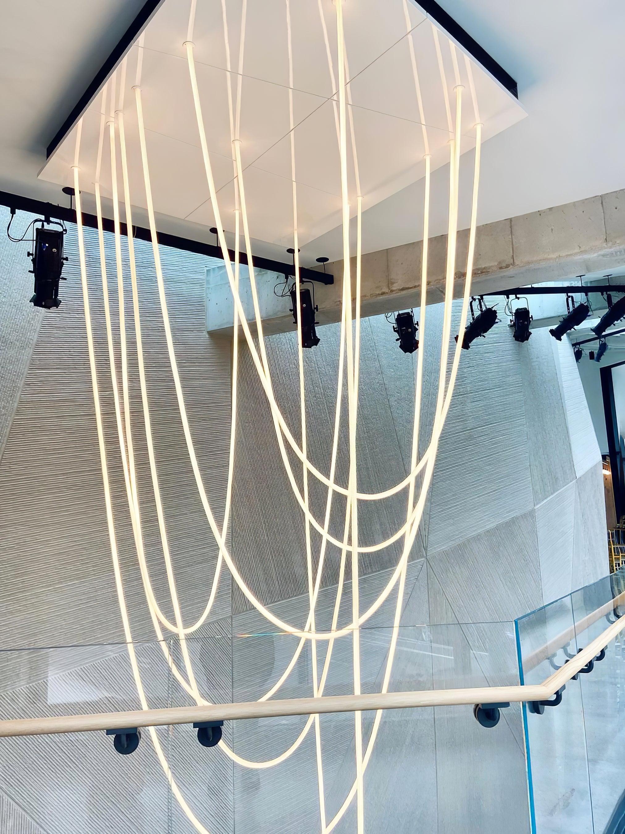 Solara Pendant Lamp Flexible Curve Silicone Brass - Image 48
