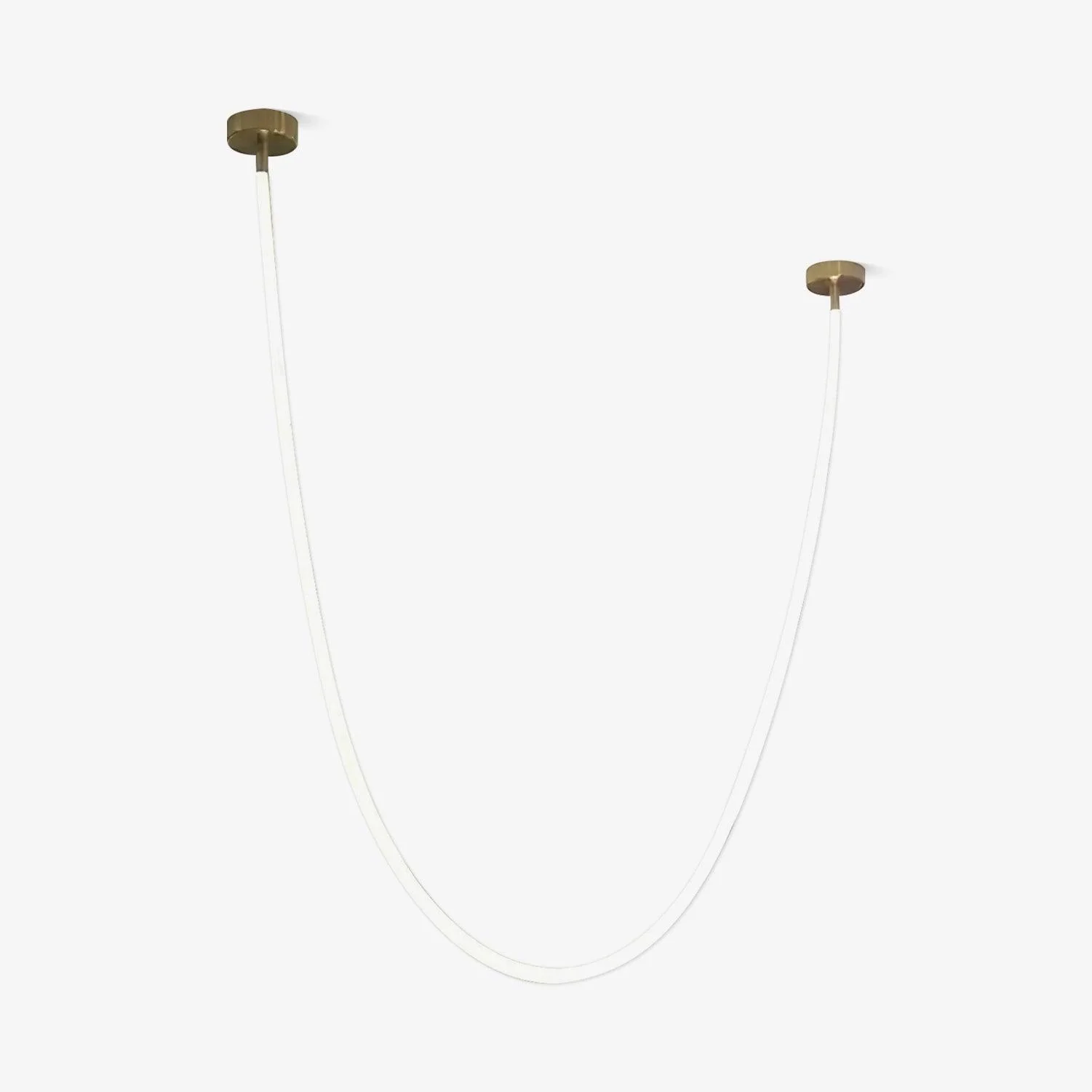 Solara Pendant Lamp Flexible Curve Silicone Brass - Image 49