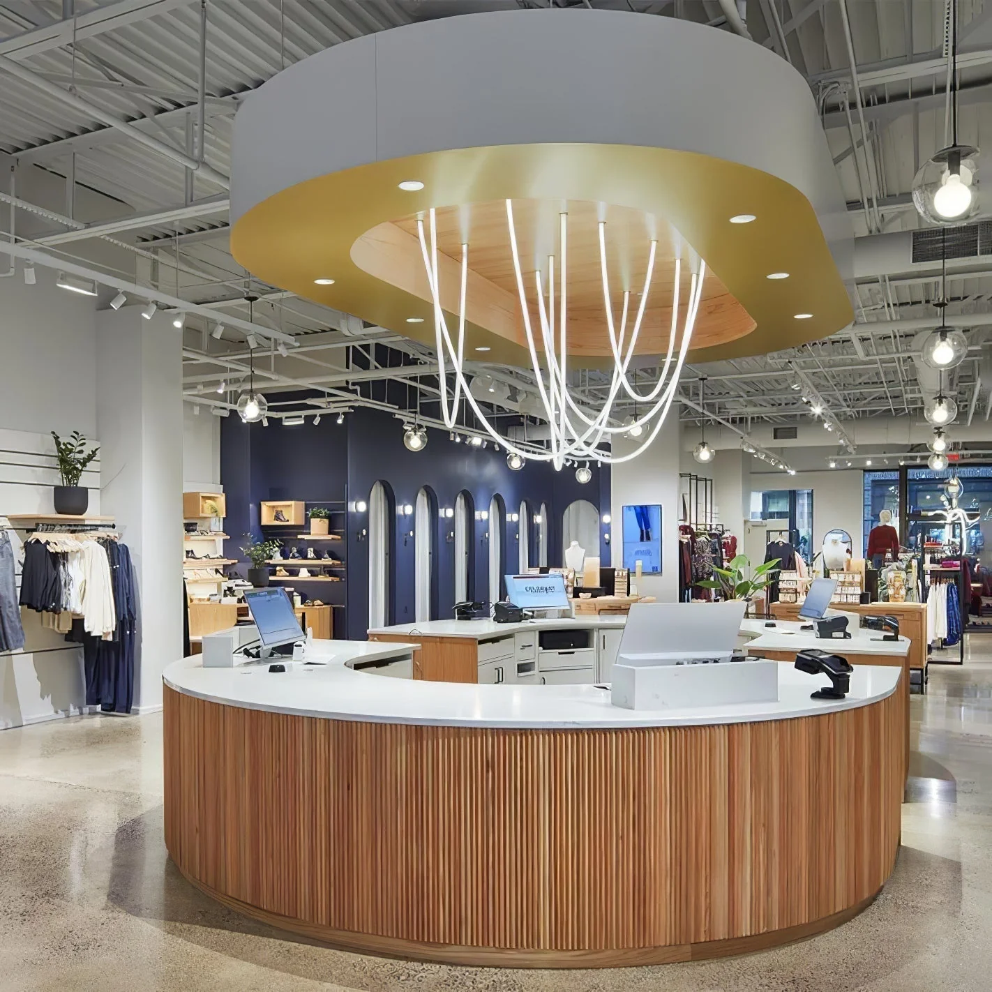 Solara Pendant Lamp Flexible Curve Silicone Brass - Image 54