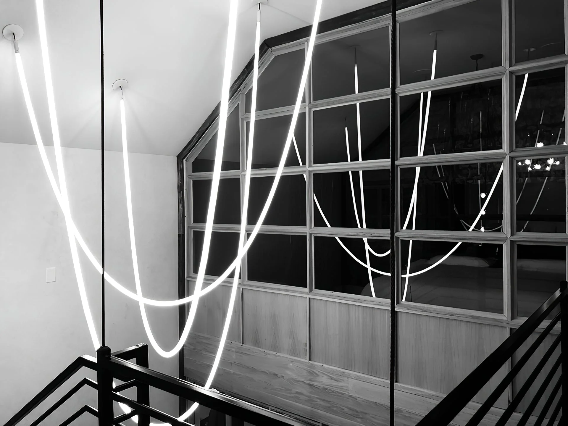 Solara Pendant Lamp Flexible Curve Silicone Brass - Image 57