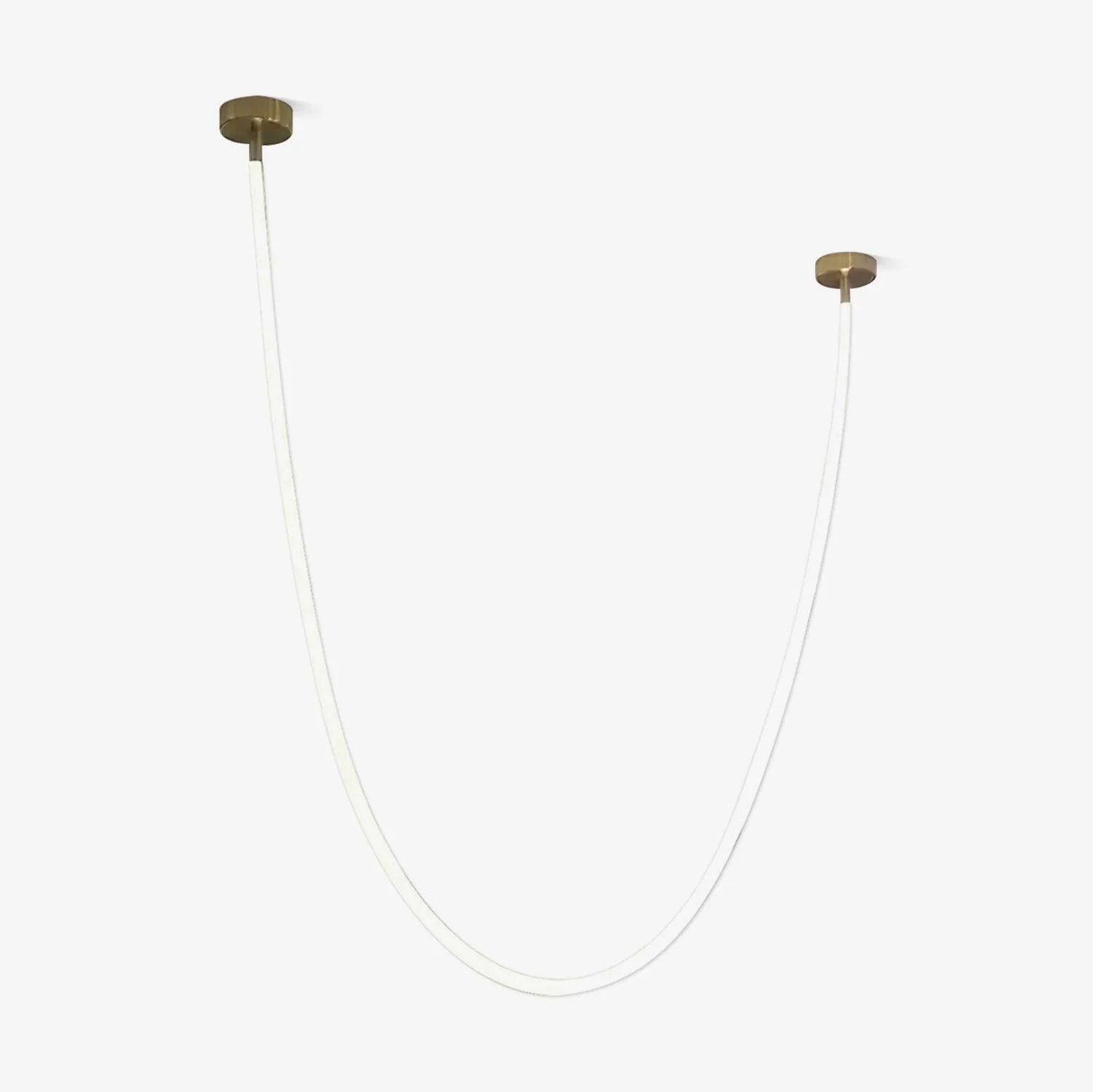 Solara Pendant Lamp Flexible Curve Silicone Brass - Image 61
