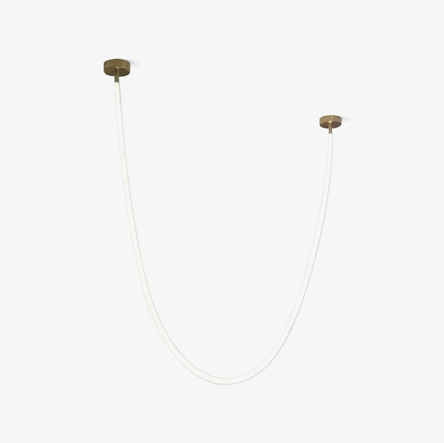 Solara Pendant Lamp Flexible Curve Silicone Brass - Image 65