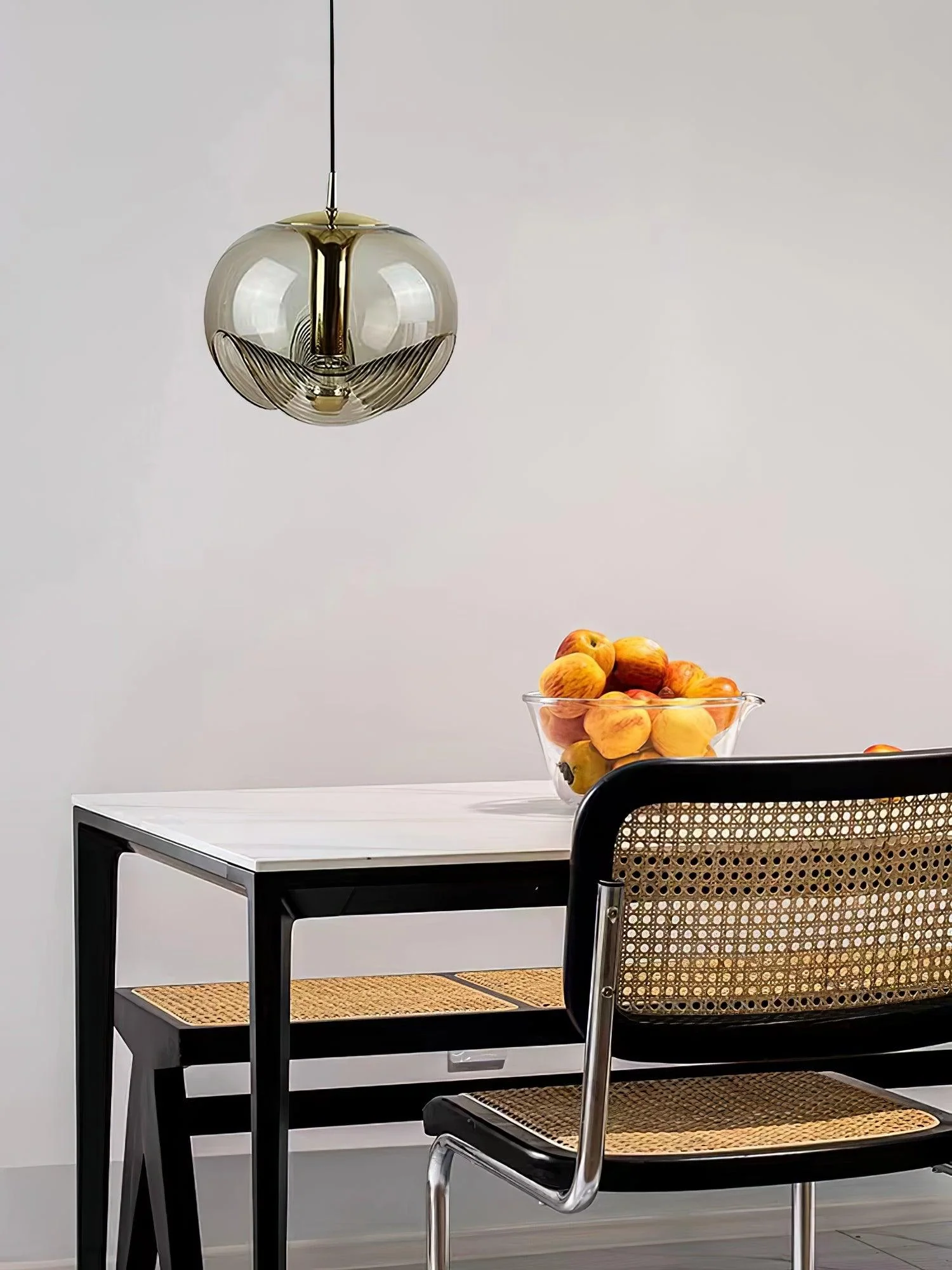 Solara Pendant Lamp Glass Wave Mid Century Vintage - Image 28