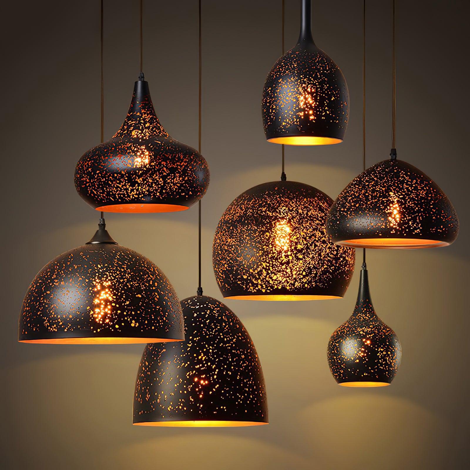 Solara Pendant Lamp Hollow Industrial Vintage - Image 16