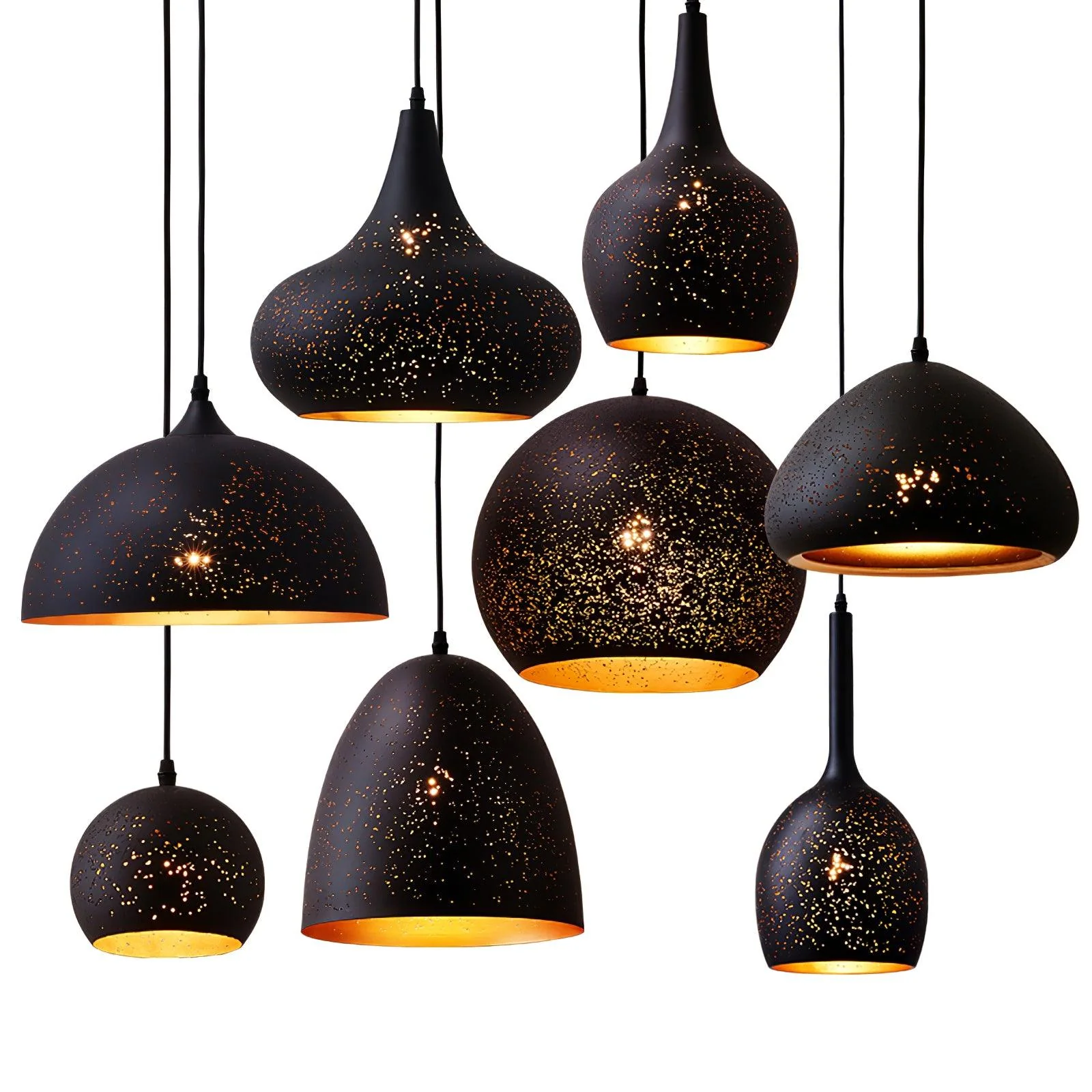 Solara Pendant Lamp Hollow Industrial Vintage - Image 20
