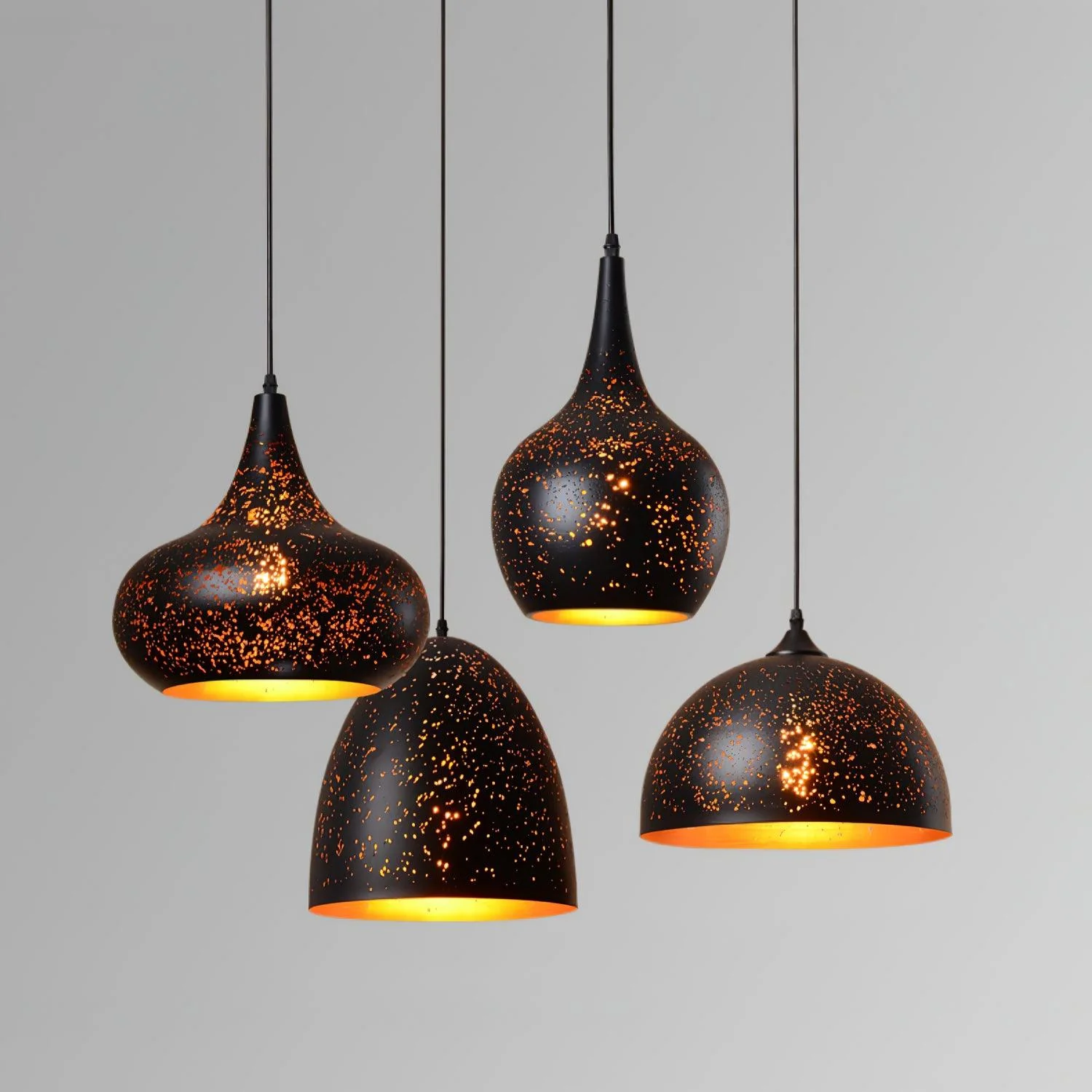 Solara Pendant Lamp Hollow Industrial Vintage - Image 28