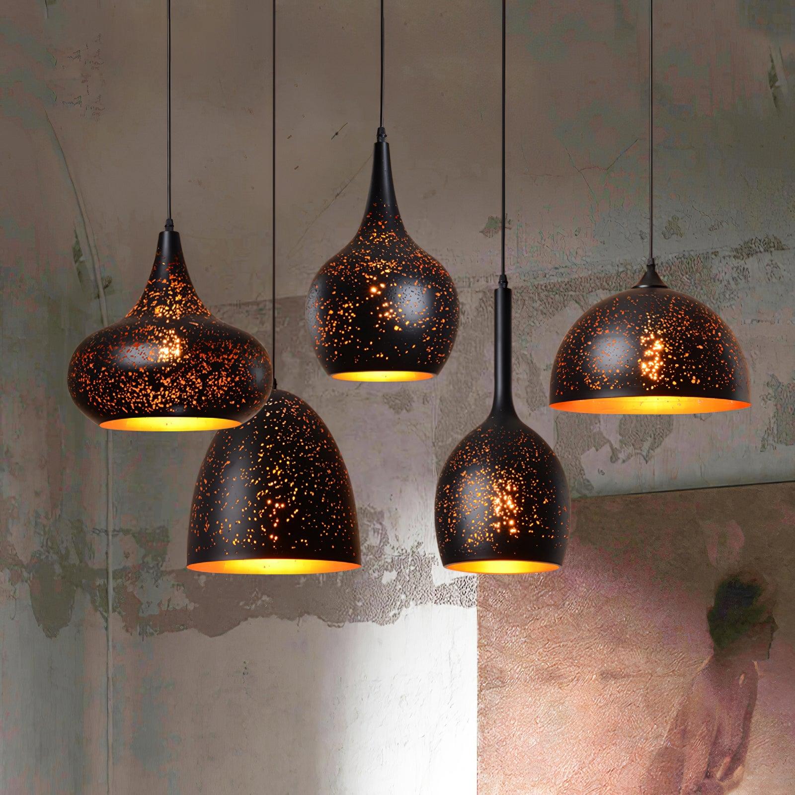 Solara Pendant Lamp Hollow Industrial Vintage - Image 4