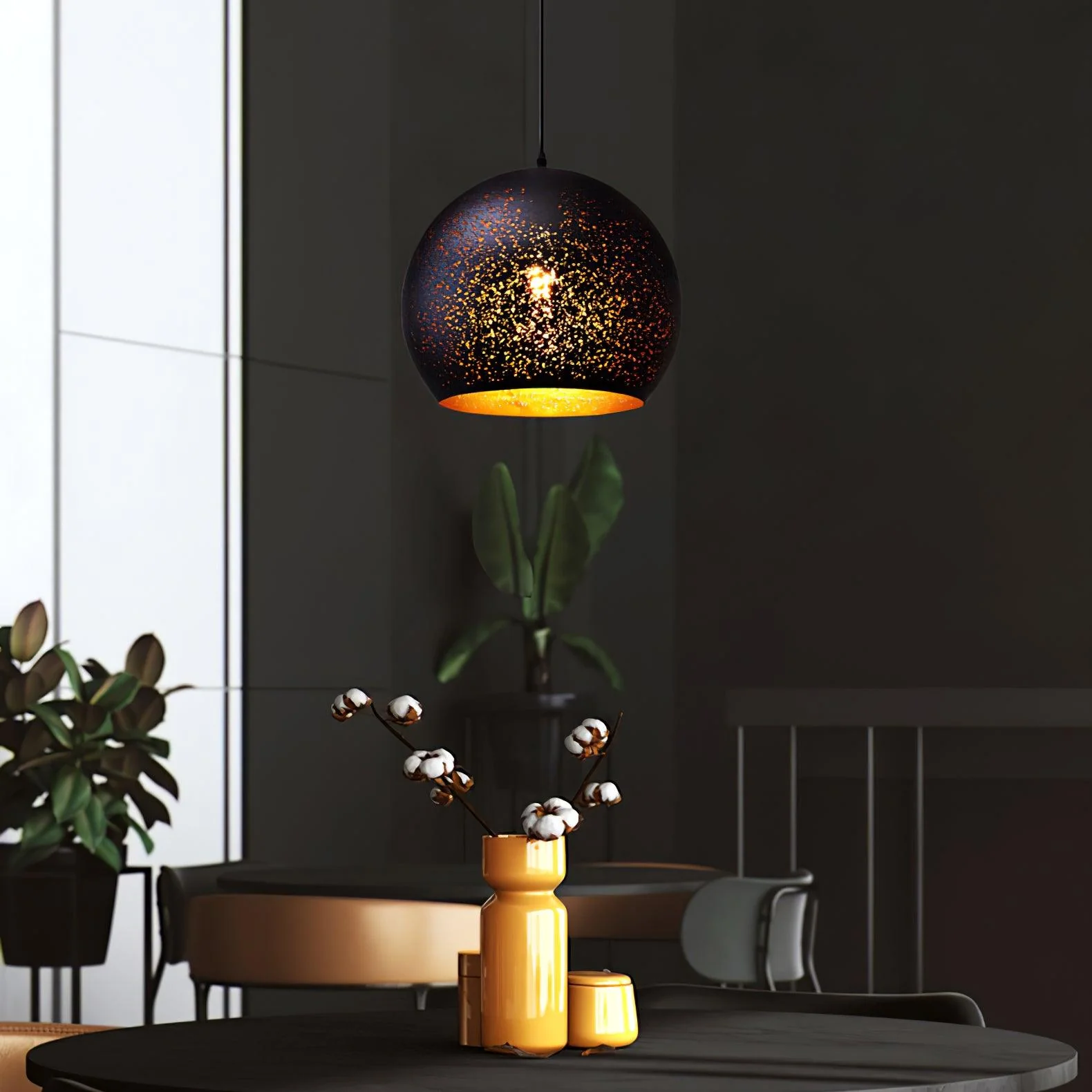 Solara Pendant Lamp Hollow Industrial Vintage - Image 7