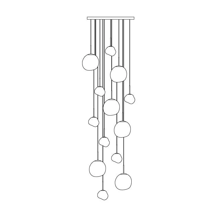 Solara Pendant Lamp Irregular Cluster Sculptural - Image 23