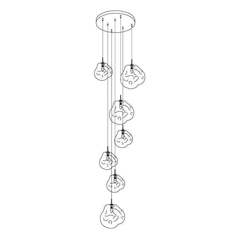 Solara Pendant Lamp Irregular Cluster Sculptural - Image 74