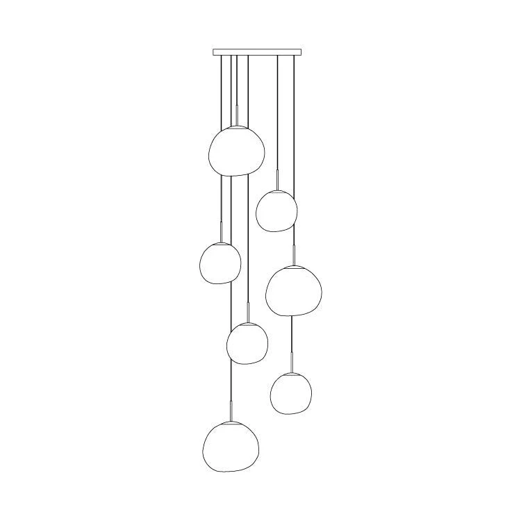 Solara Pendant Lamp Irregular Cluster Sculptural - Image 92