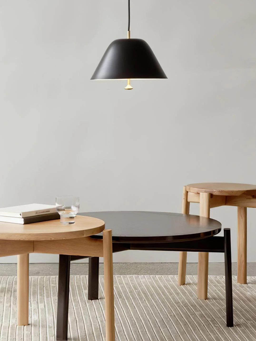Solara Pendant Lamp Bell Glass Brass Minimalist - Image 11