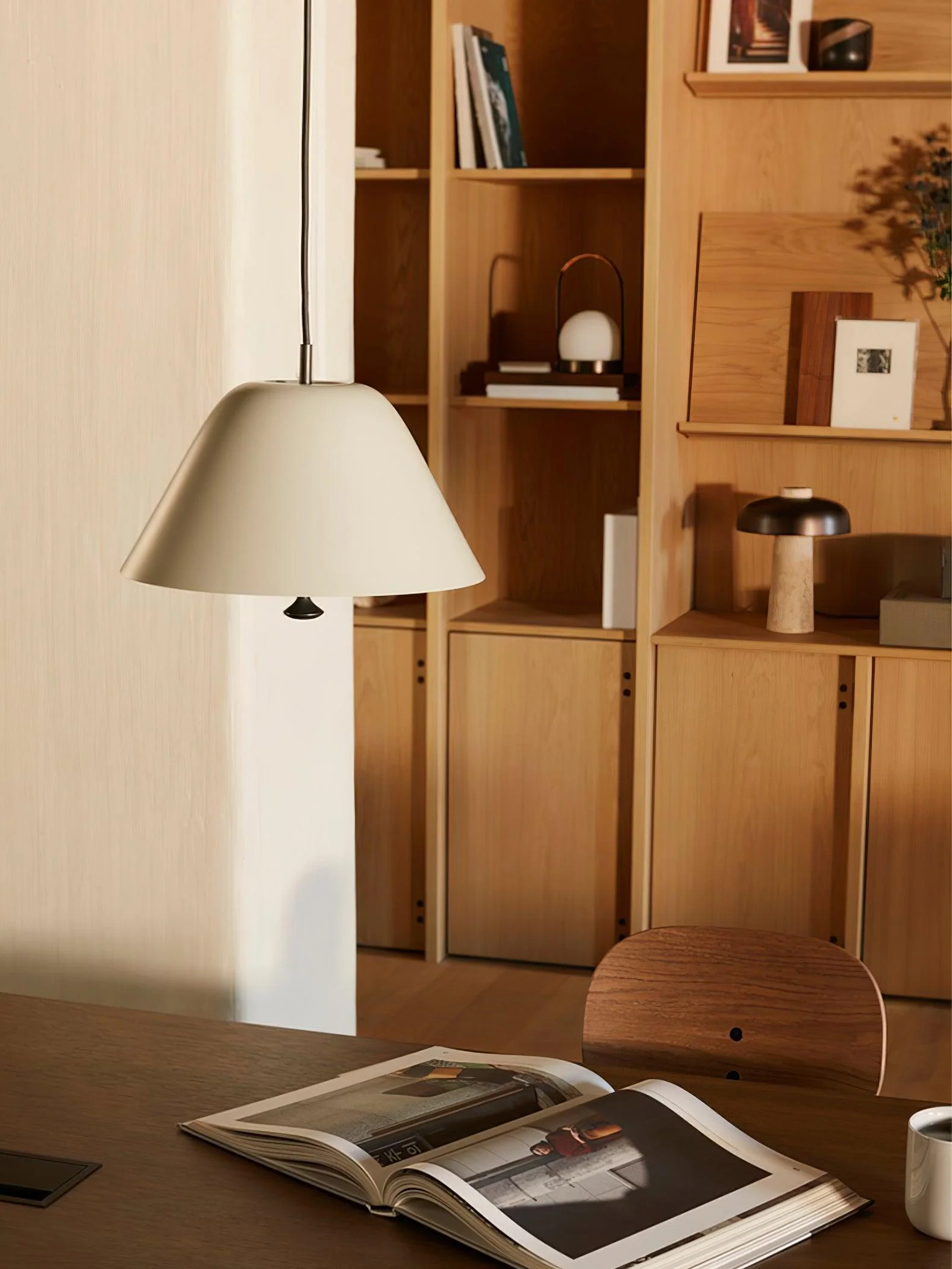 Solara Pendant Lamp Bell Glass Brass Minimalist - Image 14