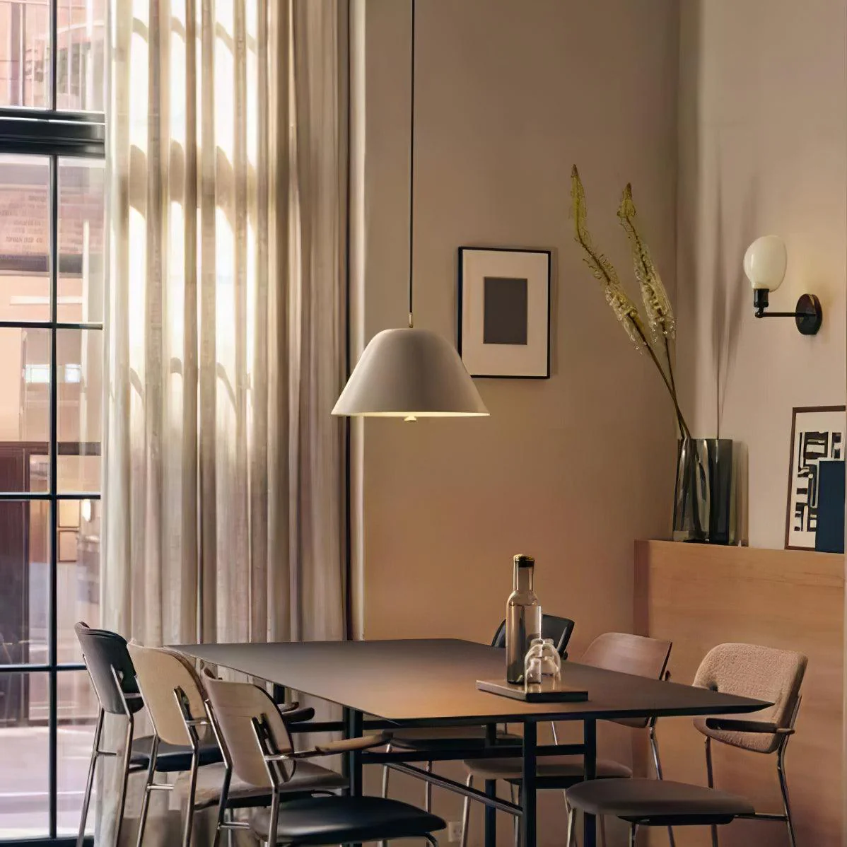 Solara Pendant Lamp Bell Glass Brass Minimalist - Image 15