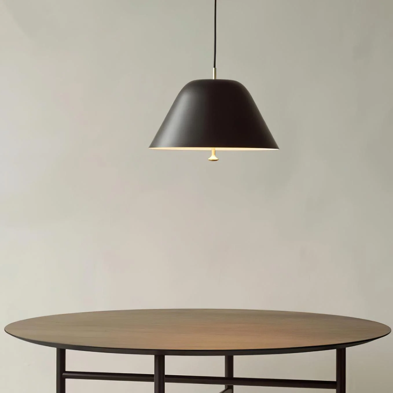 Solara Pendant Lamp Bell Glass Brass Minimalist - Image 16