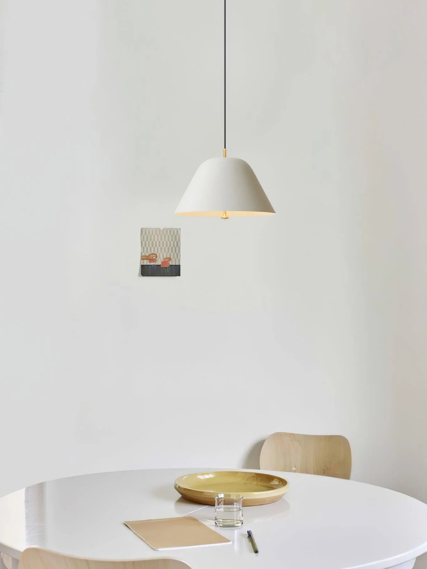 Solara Pendant Lamp Bell Glass Brass Minimalist - Image 2