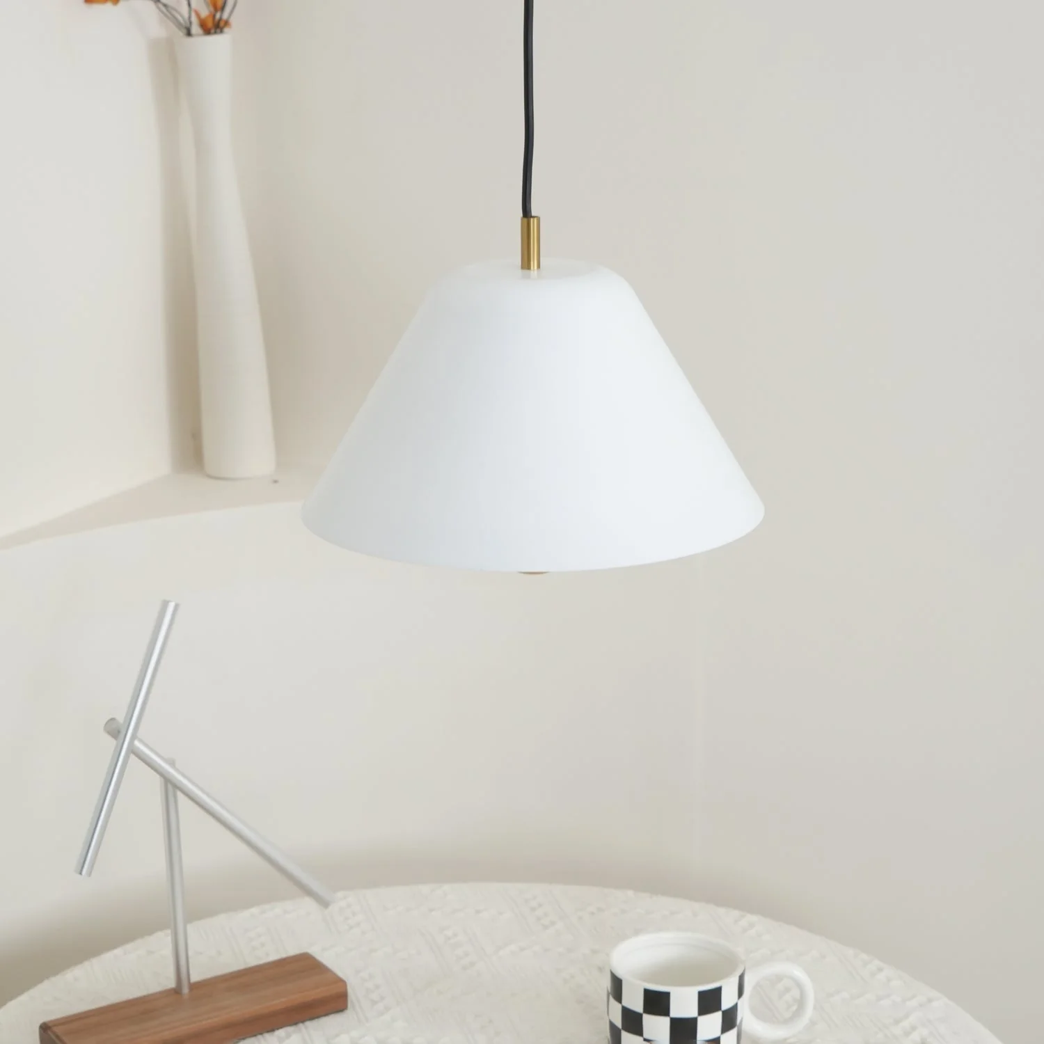 Solara Pendant Lamp Bell Glass Brass Minimalist - Image 31