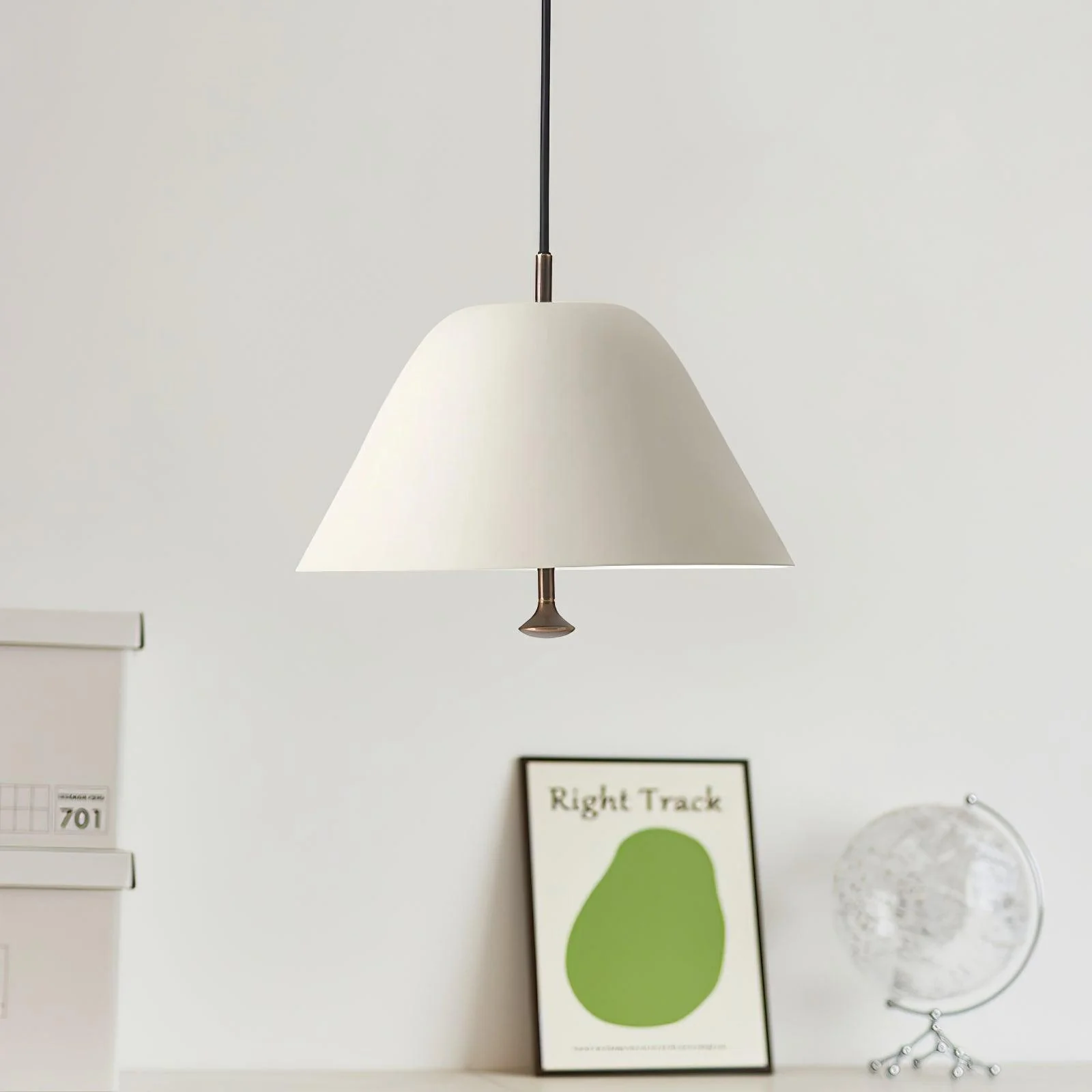 Solara Pendant Lamp Bell Glass Brass Minimalist - Image 49