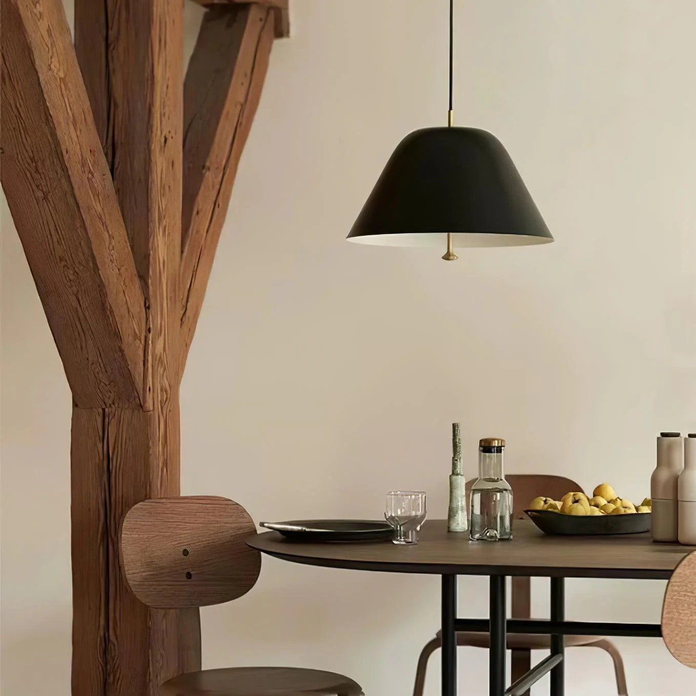 Solara Pendant Lamp Bell Glass Brass Minimalist - Image 54
