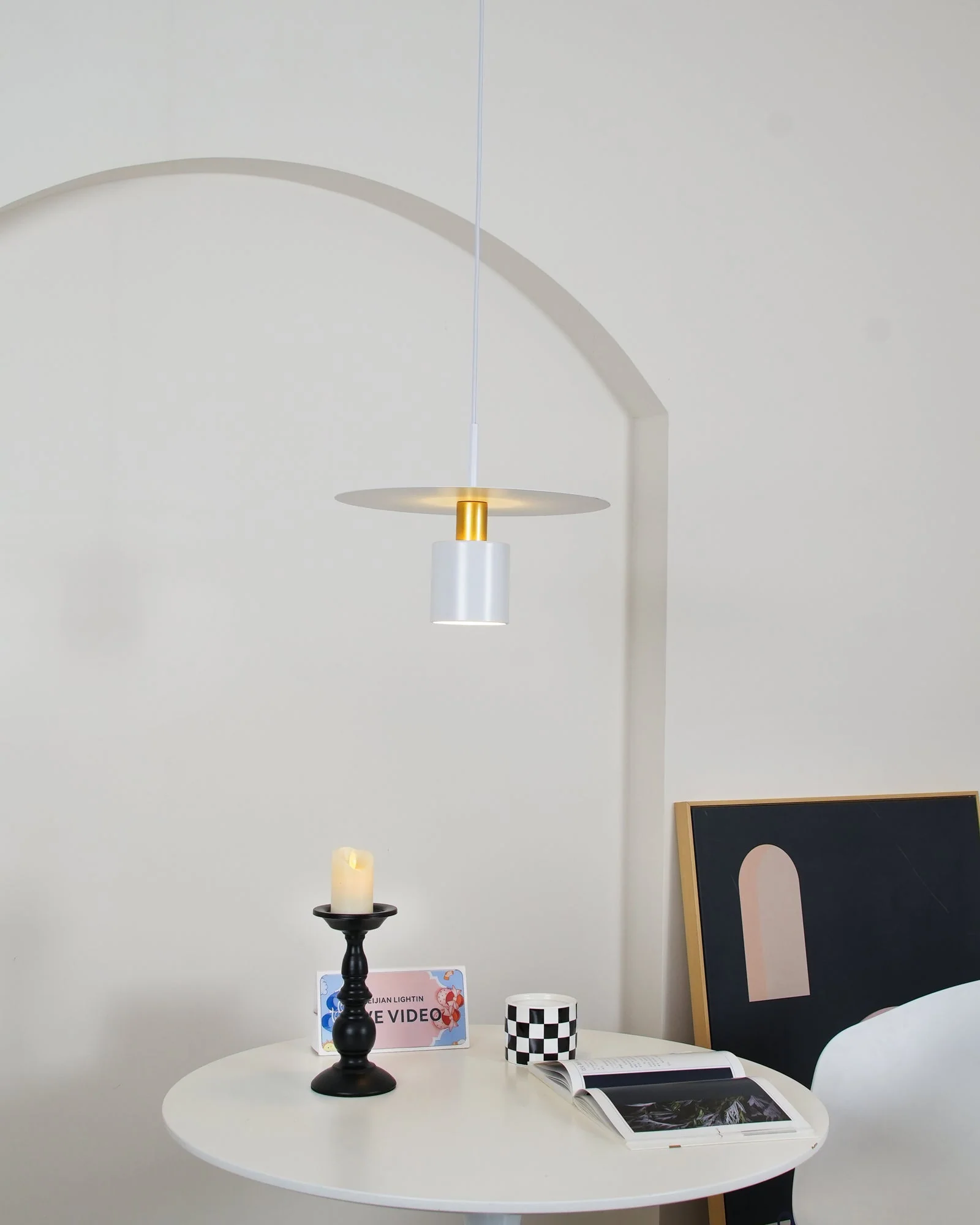 Solara Pendant Lamp Cylinder Disc Industrial - Image 11
