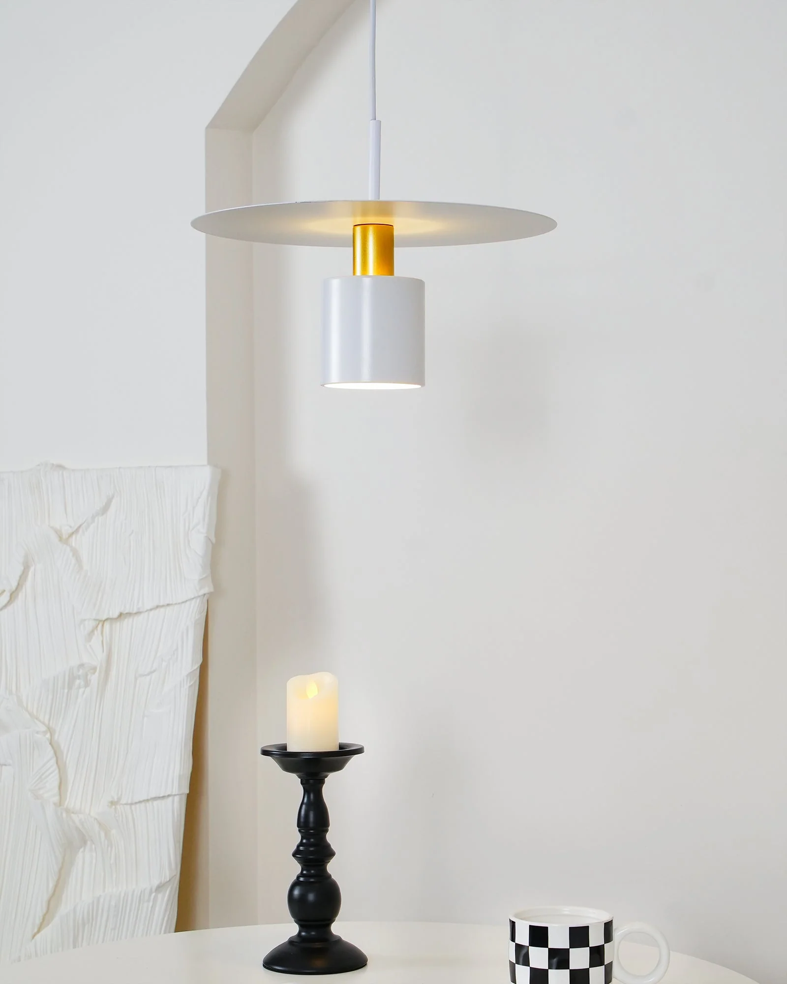 Solara Pendant Lamp Cylinder Disc Industrial - Image 15
