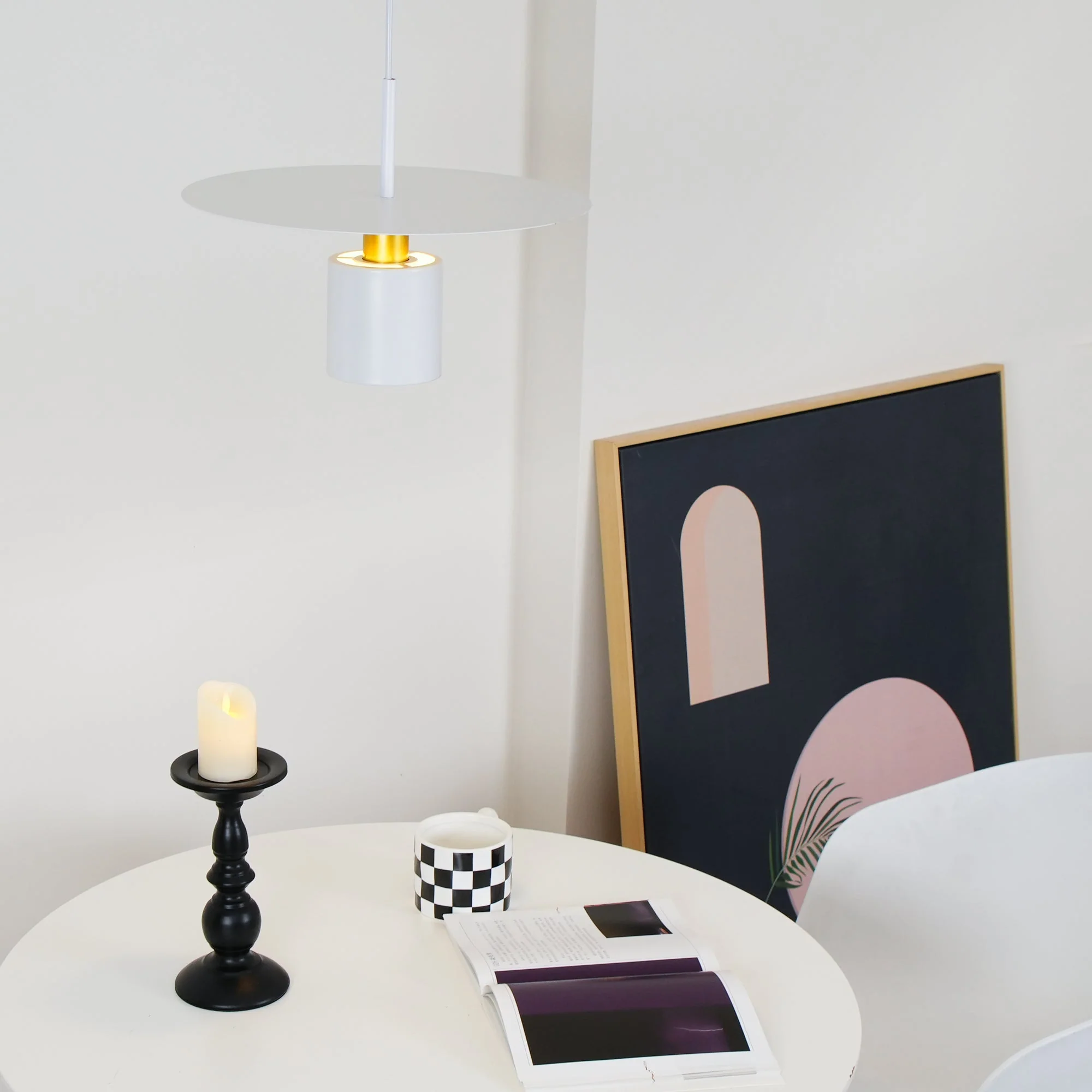Solara Pendant Lamp Cylinder Disc Industrial - Image 7