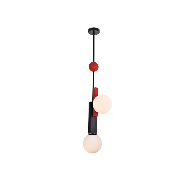 Solara Pendant Lamp Double Globe Linear Bars Geometric - Image 23