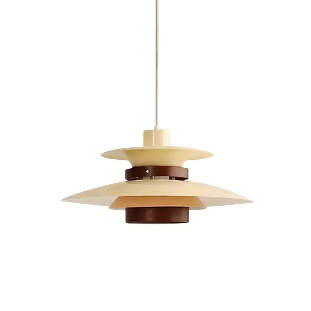 Solara Pendant Lamp Wood Layered Shade Nordic Dining - Image 20
