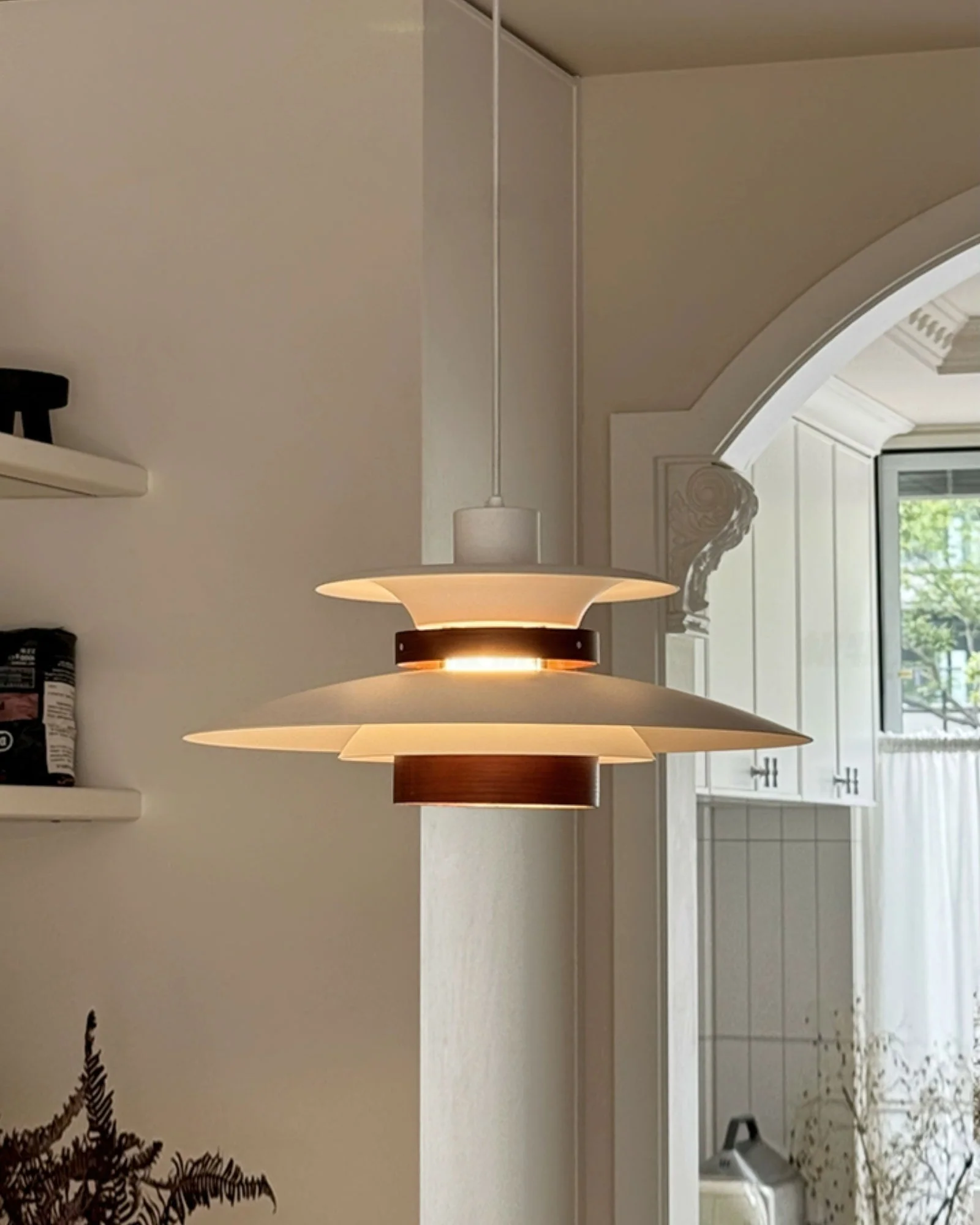 Solara Pendant Lamp Wood Layered Shade Nordic Dining - Image 33