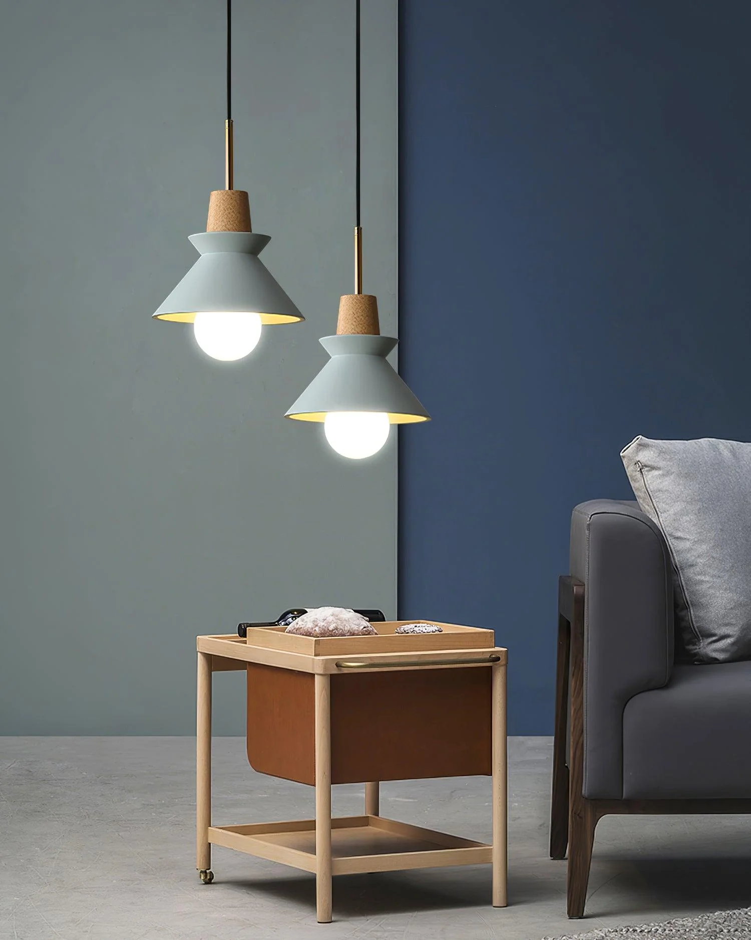 Solara Pendant Lamp Wood Space Nordic Minimalist - Image 12