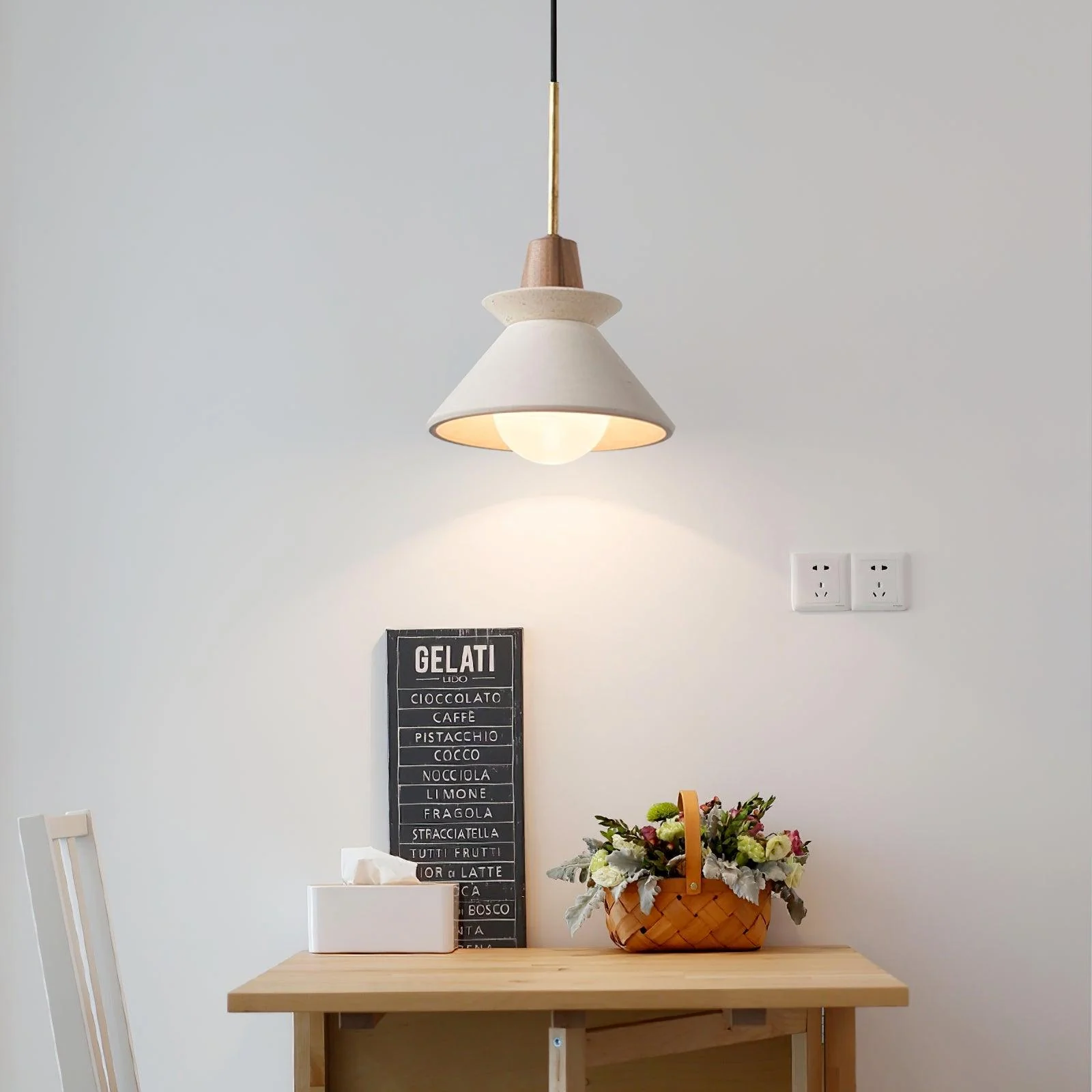 Solara Pendant Lamp Wood Space Nordic Minimalist - Image 16