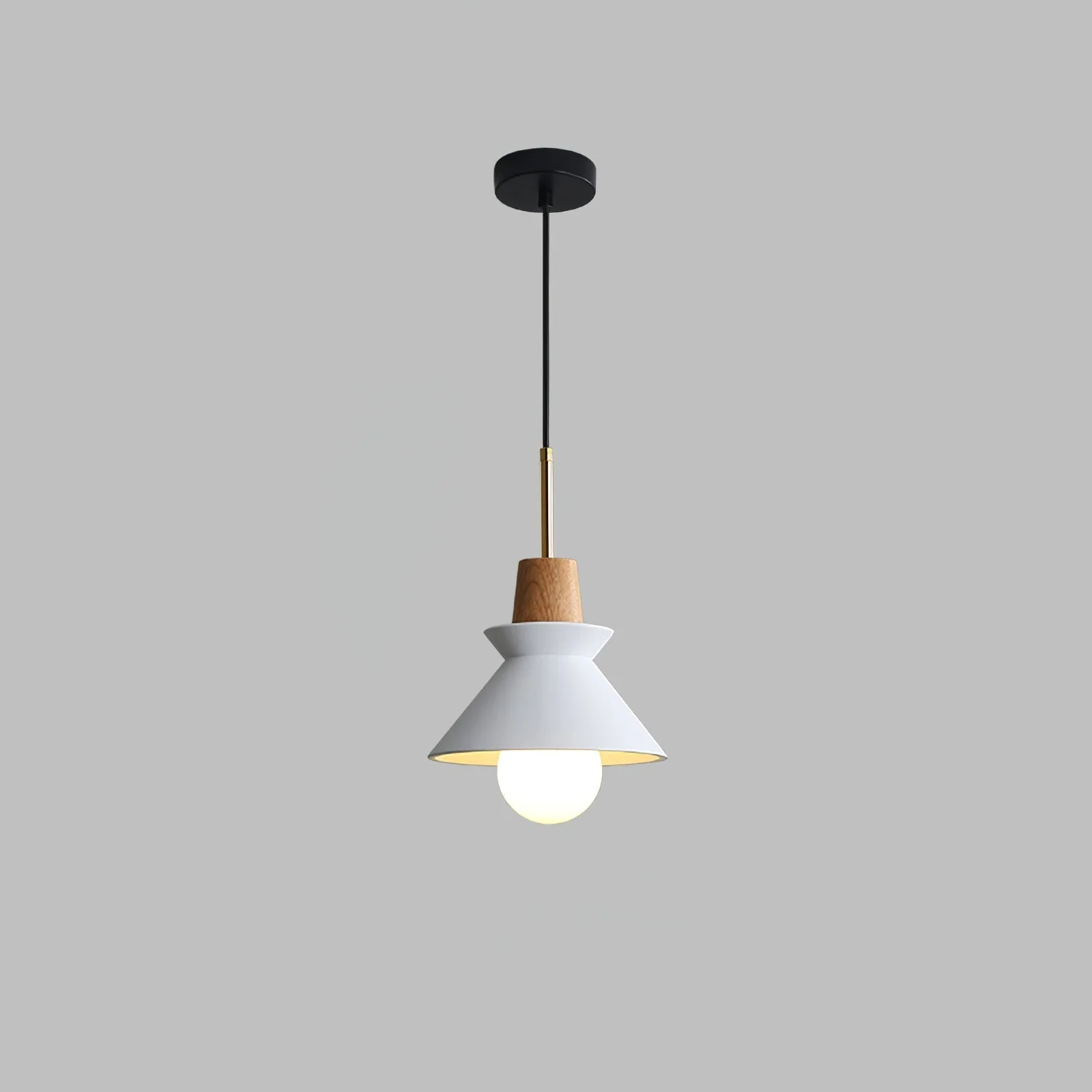 Solara Pendant Lamp Wood Space Nordic Minimalist - Image 19
