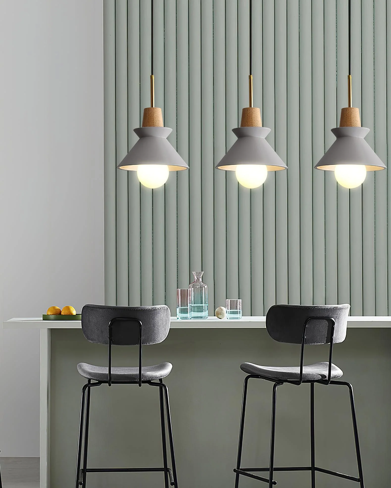 Solara Pendant Lamp Wood Space Nordic Minimalist - Image 25