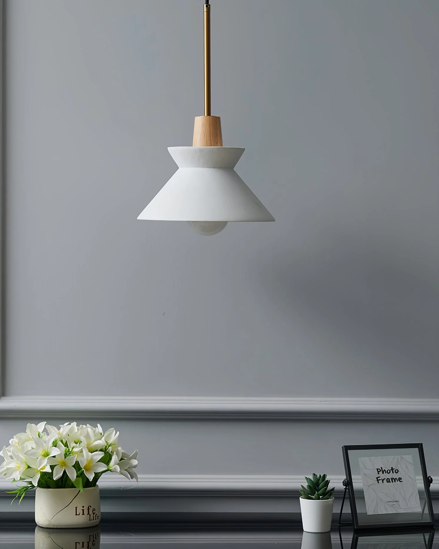 Solara Pendant Lamp Wood Space Nordic Minimalist - Image 32