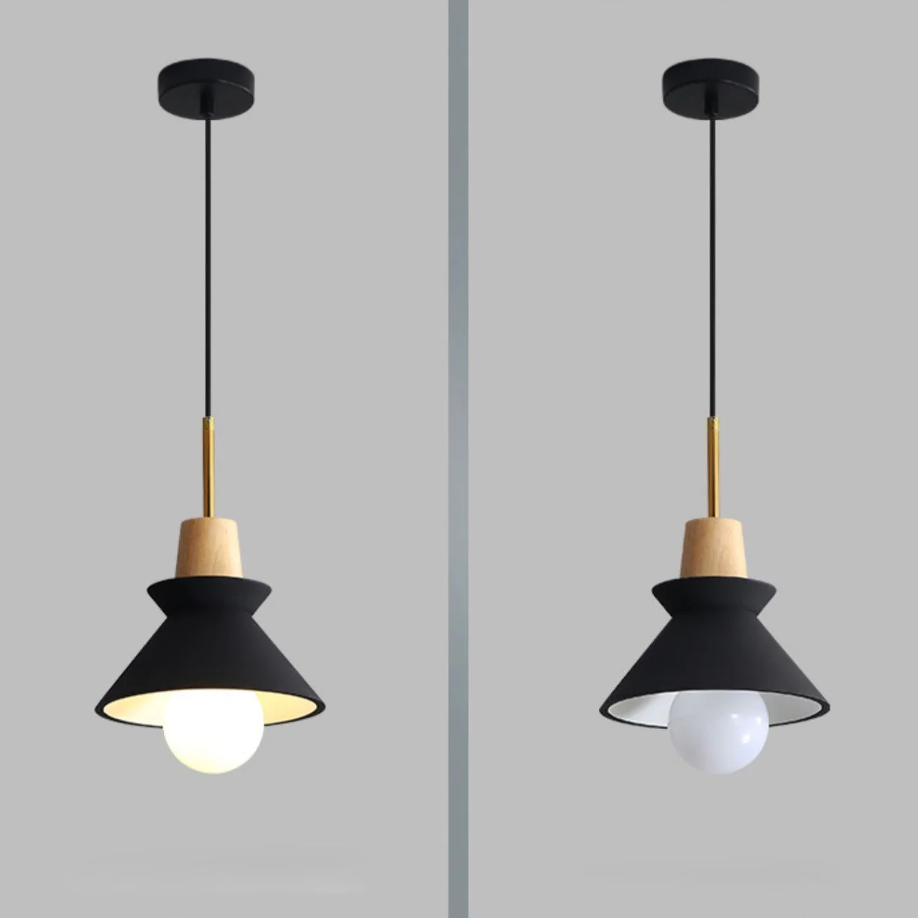 Solara Pendant Lamp Wood Space Nordic Minimalist - Image 8