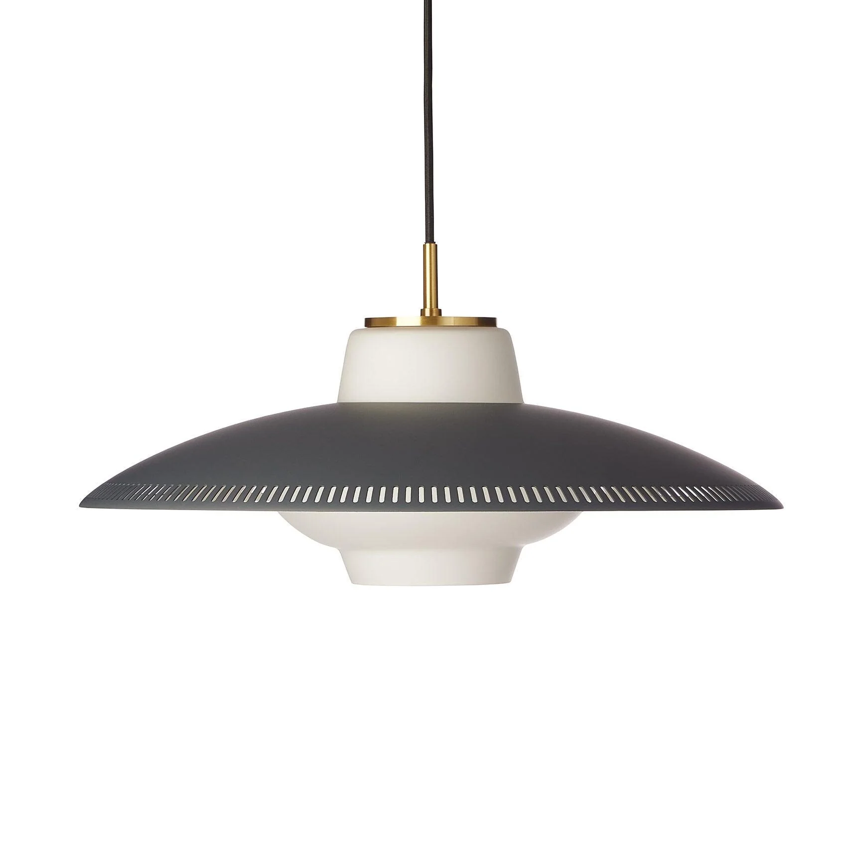 Solara Pendant Lamp Opal Glass Wide Shade Classic - Image 12