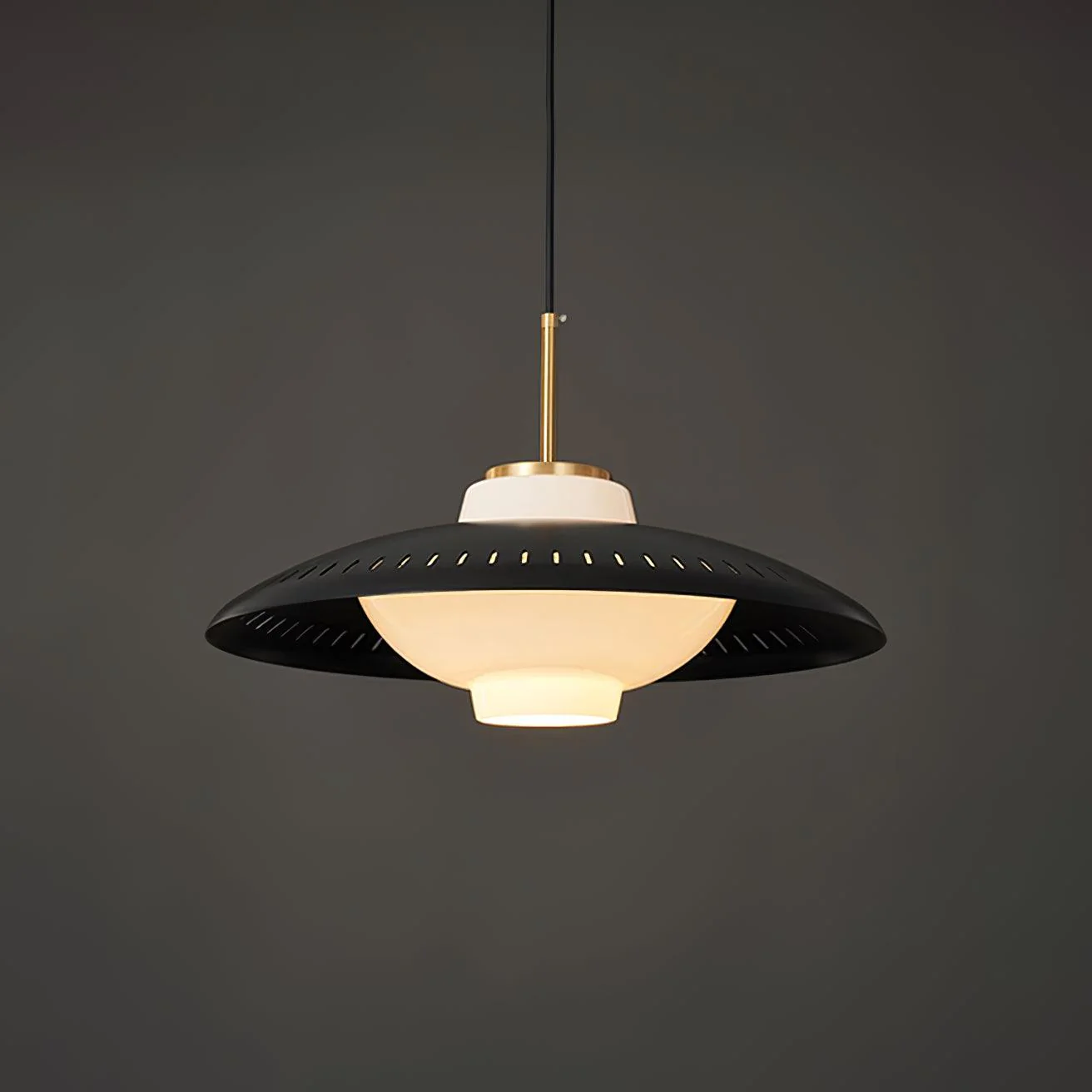 Solara Pendant Lamp Opal Glass Wide Shade Classic - Image 14