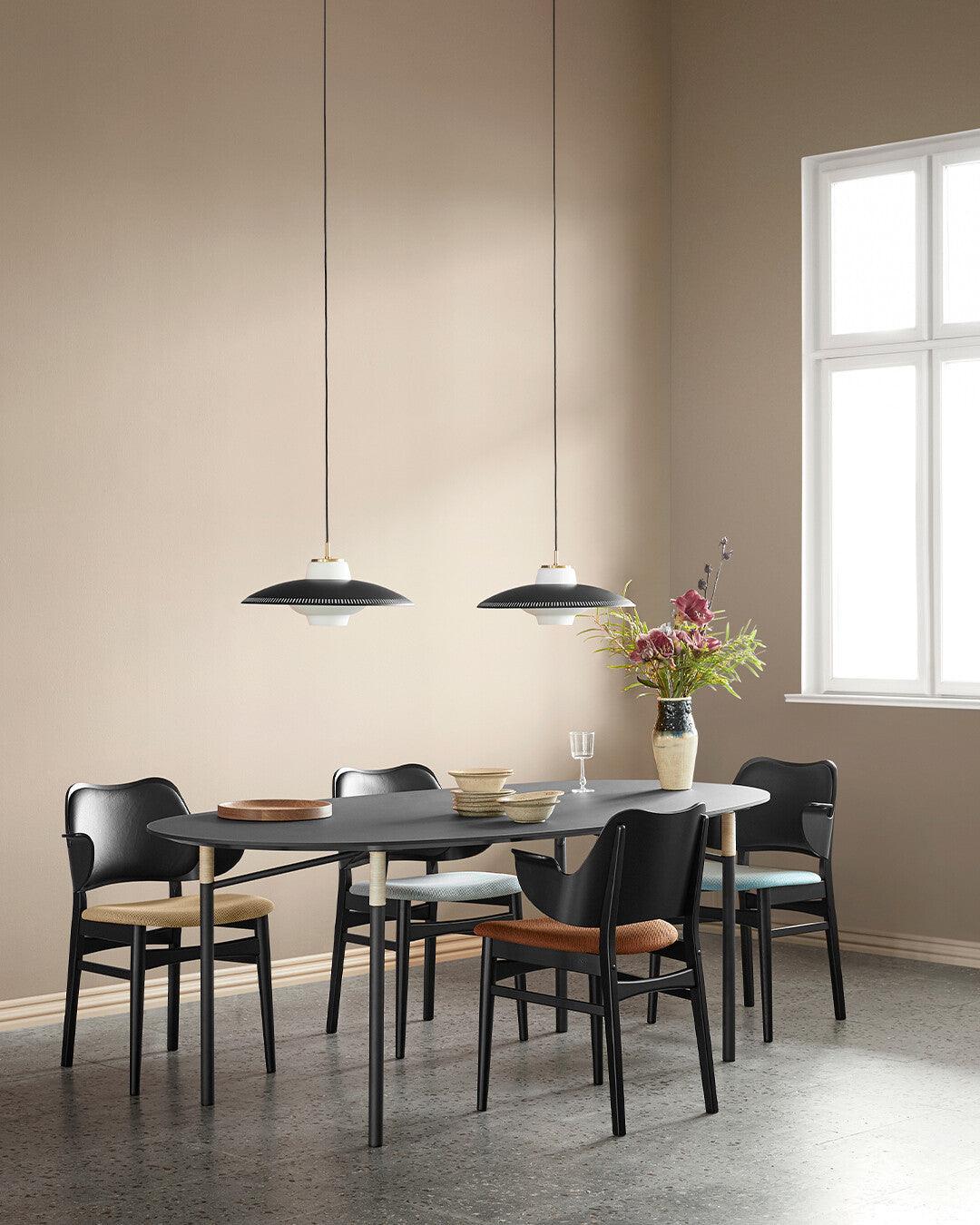 Solara Pendant Lamp Opal Glass Wide Shade Classic - Image 2