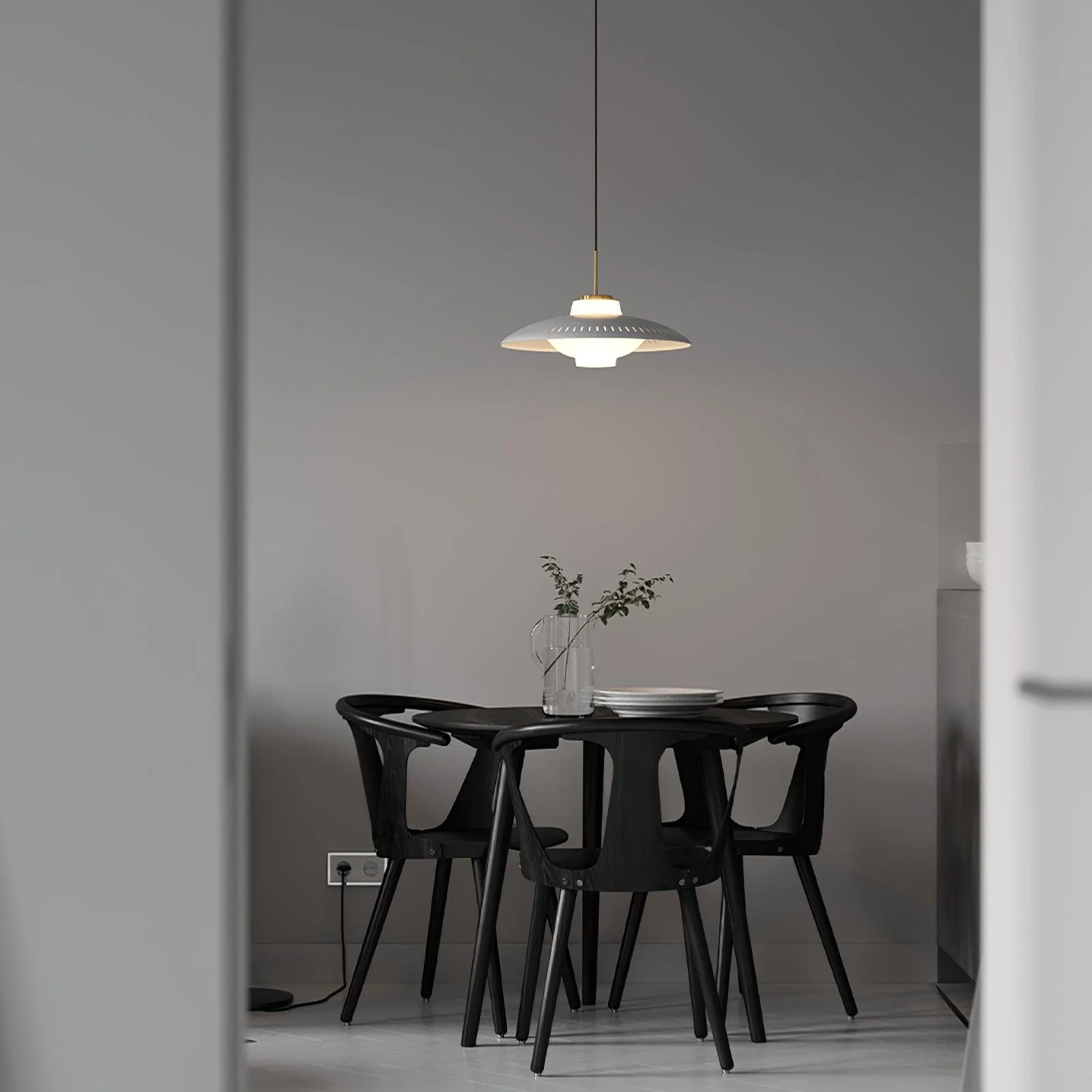 Solara Pendant Lamp Opal Glass Wide Shade Classic - Image 21