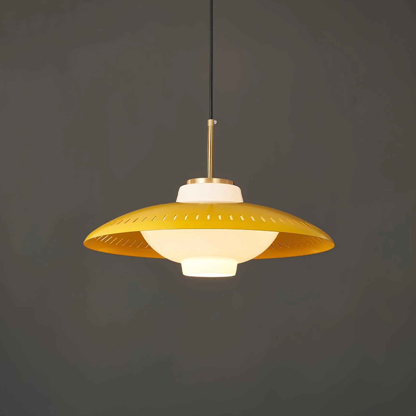 Solara Pendant Lamp Opal Glass Wide Shade Classic - Image 22