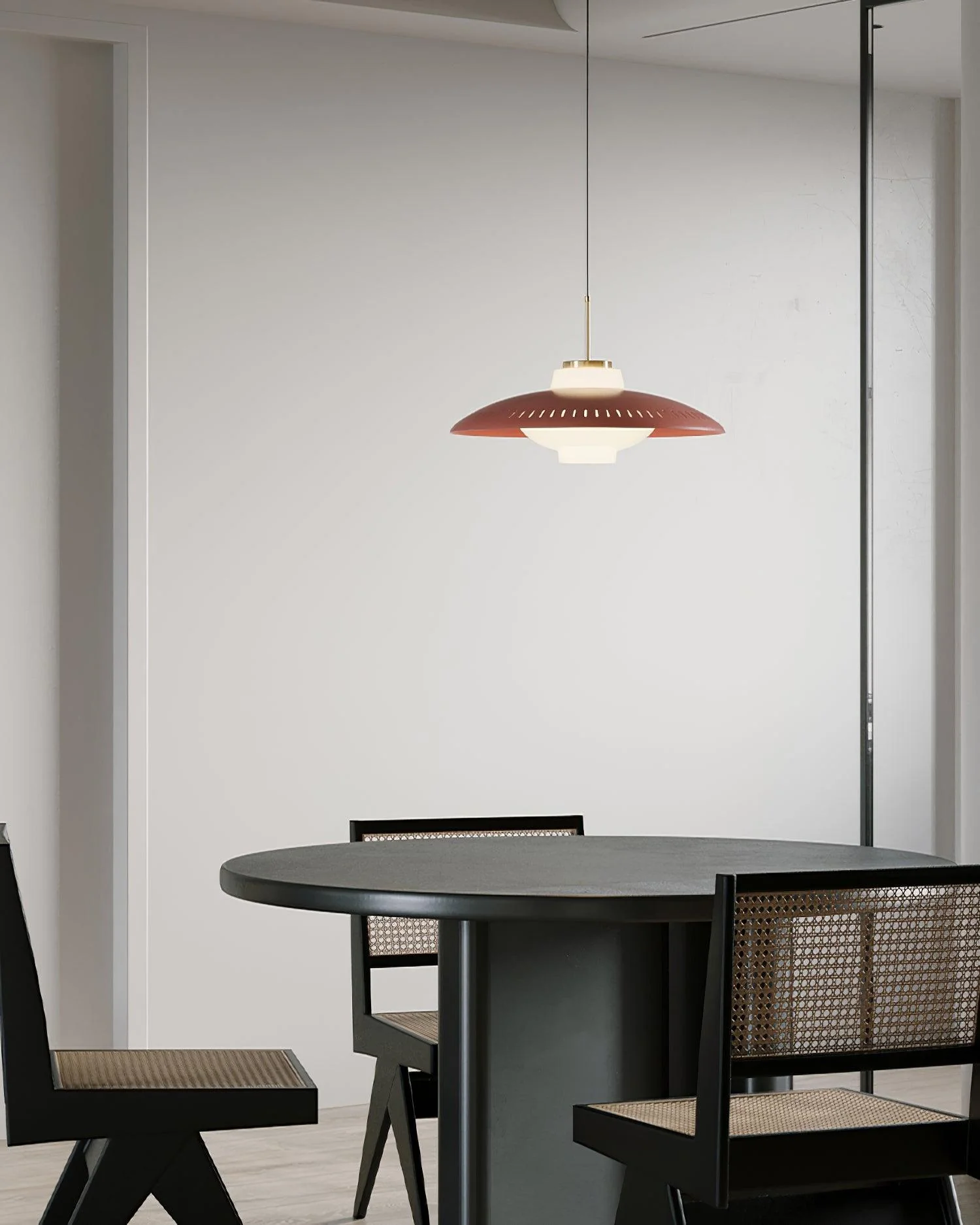Solara Pendant Lamp Opal Glass Wide Shade Classic - Image 24