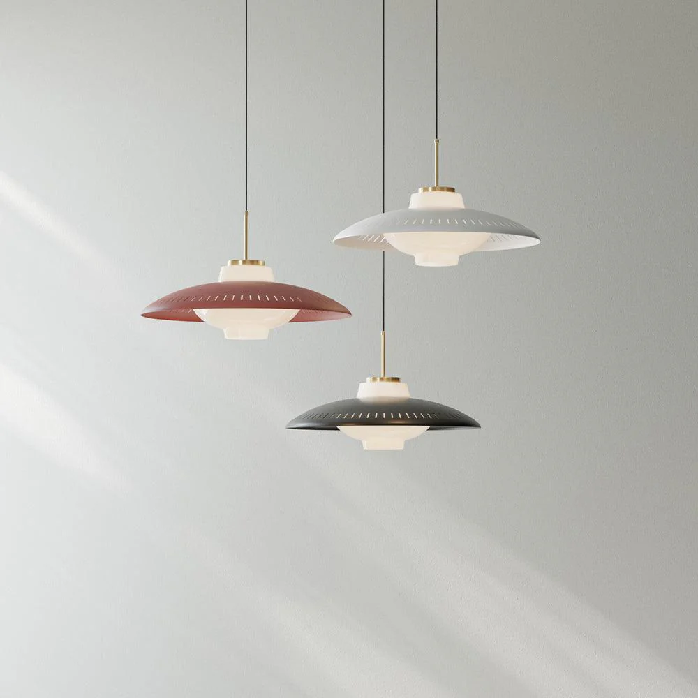 Solara Pendant Lamp Opal Glass Wide Shade Classic - Image 26