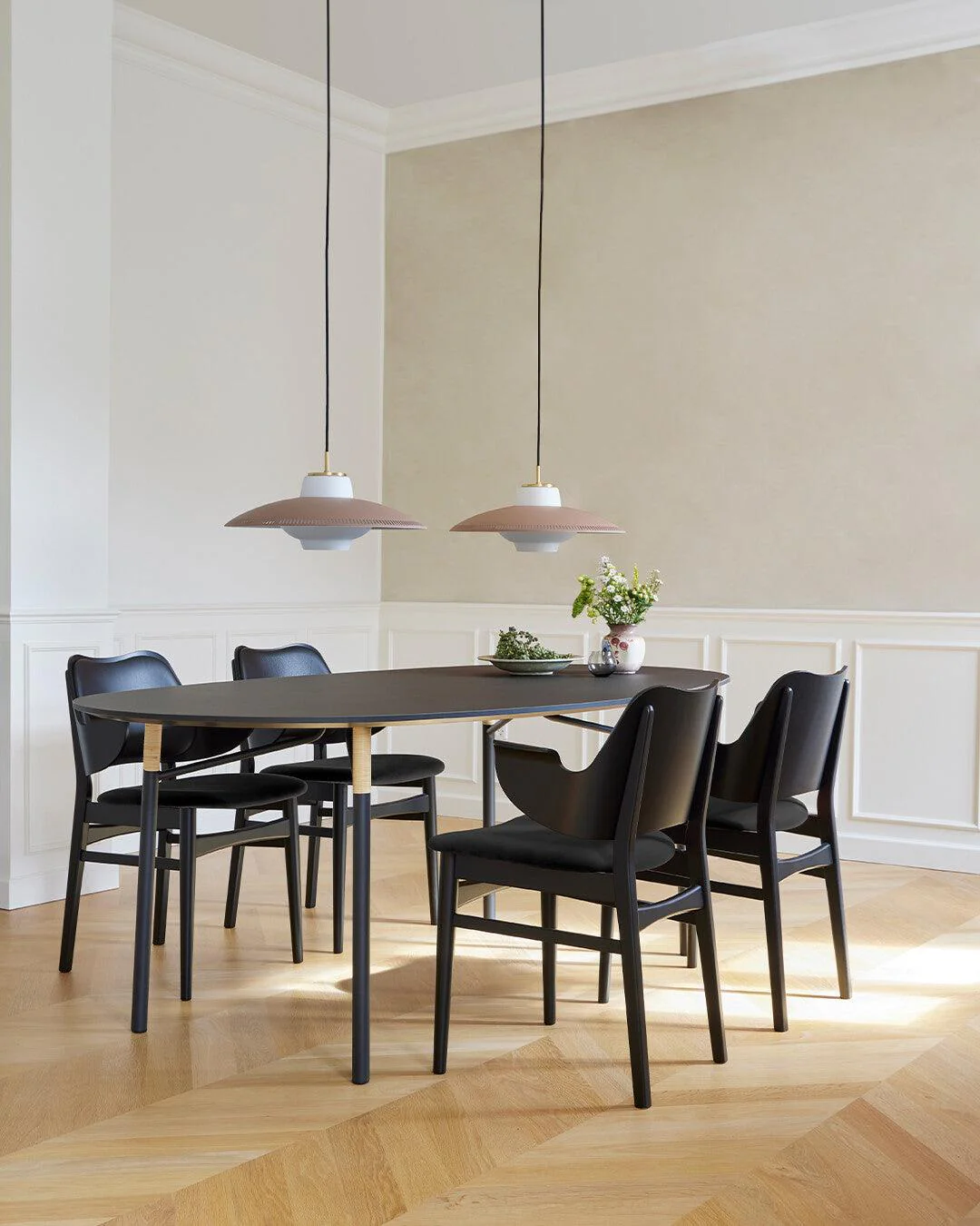 Solara Pendant Lamp Opal Glass Wide Shade Classic - Image 5