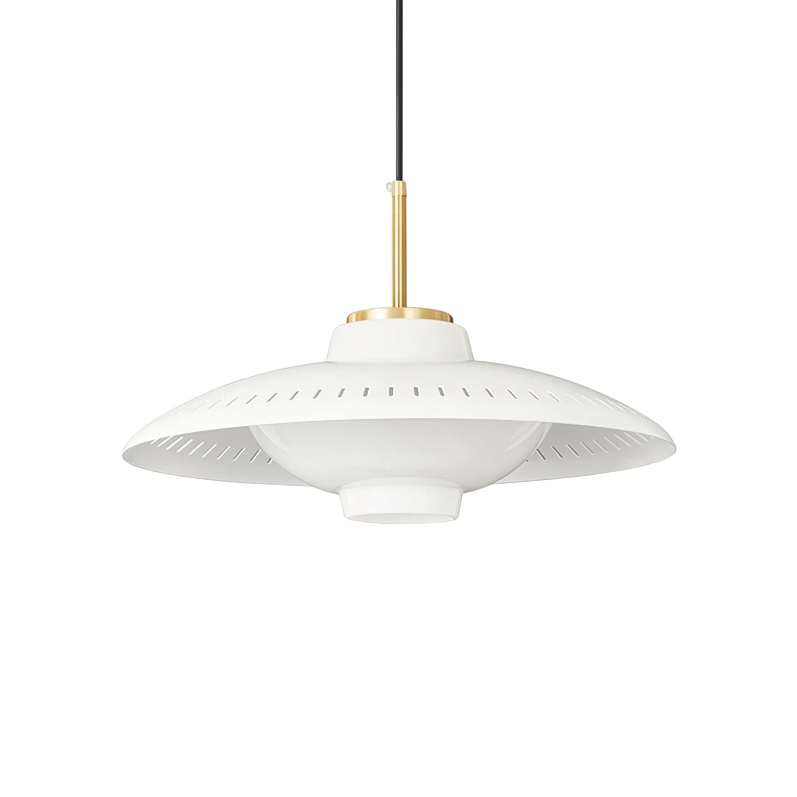 Solara Pendant Lamp Opal Glass Wide Shade Classic - Image 7