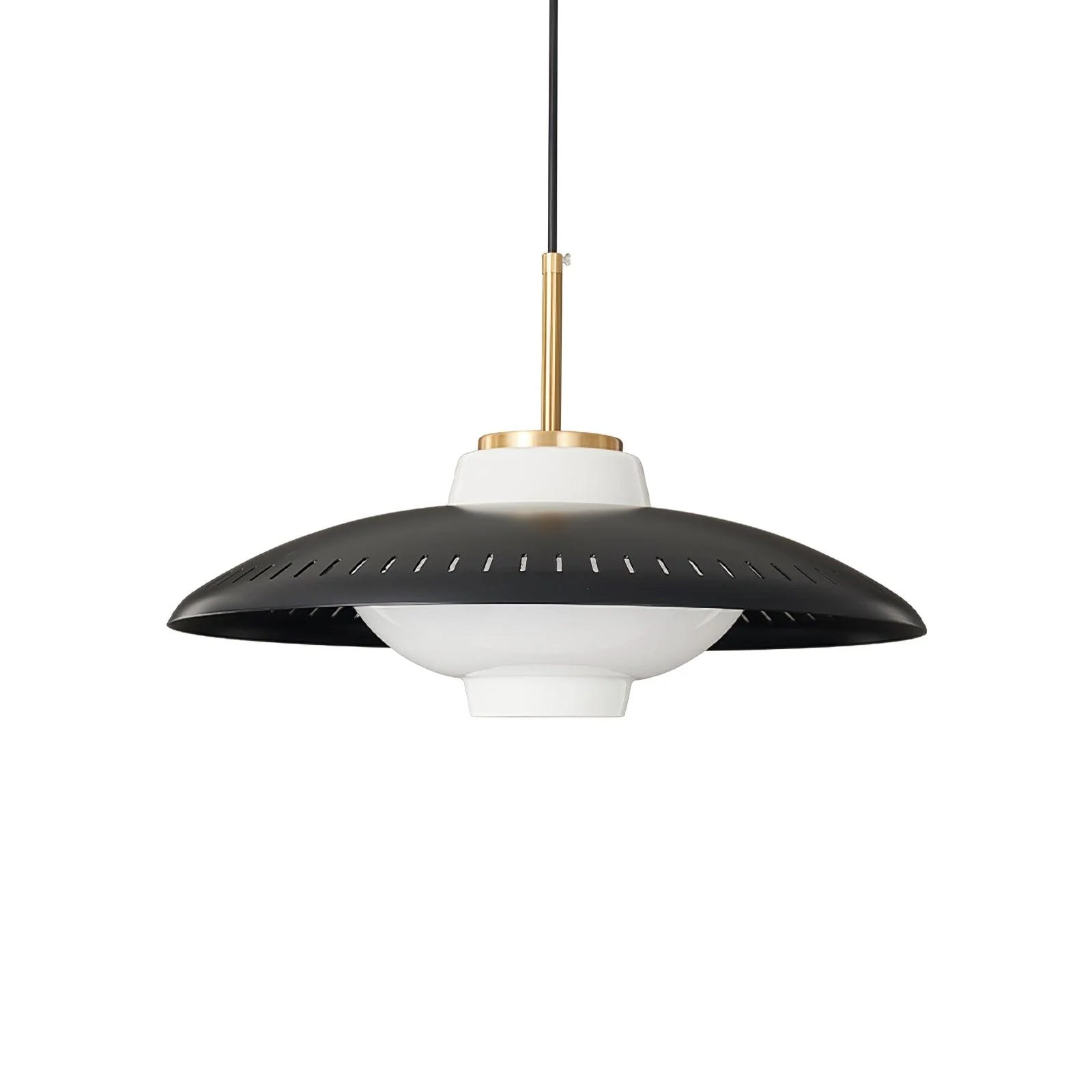 Solara Pendant Lamp Opal Glass Wide Shade Classic - Image 8