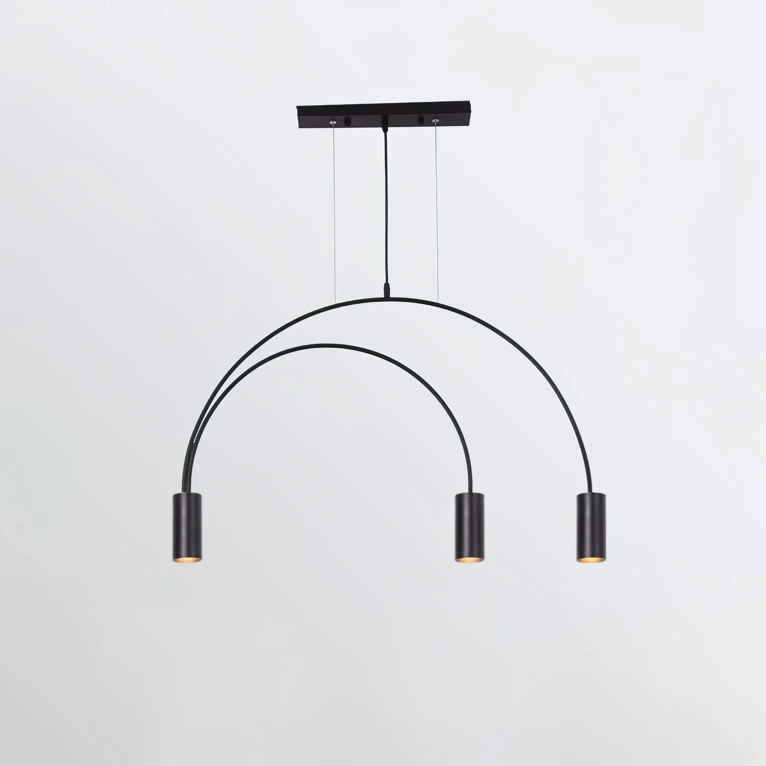 Solara Pendant Lamp Overlapping Cylinder Minimalist Dining Room - Image 73