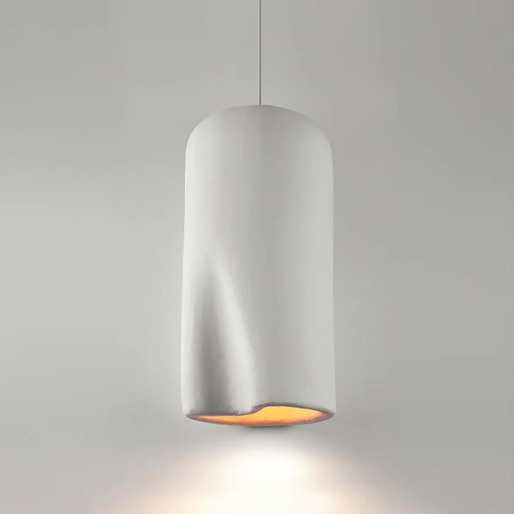 Solara Pendant Lamp Plaster Rounded Dome Wabi Sabi - Image 11