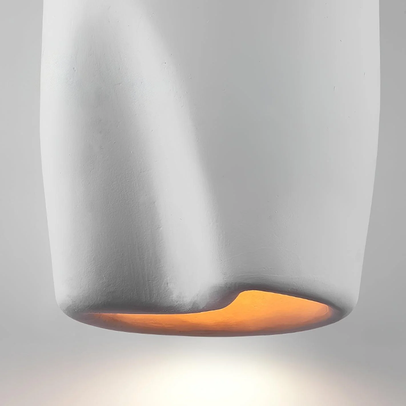 Solara Pendant Lamp Plaster Rounded Dome Wabi Sabi - Image 15