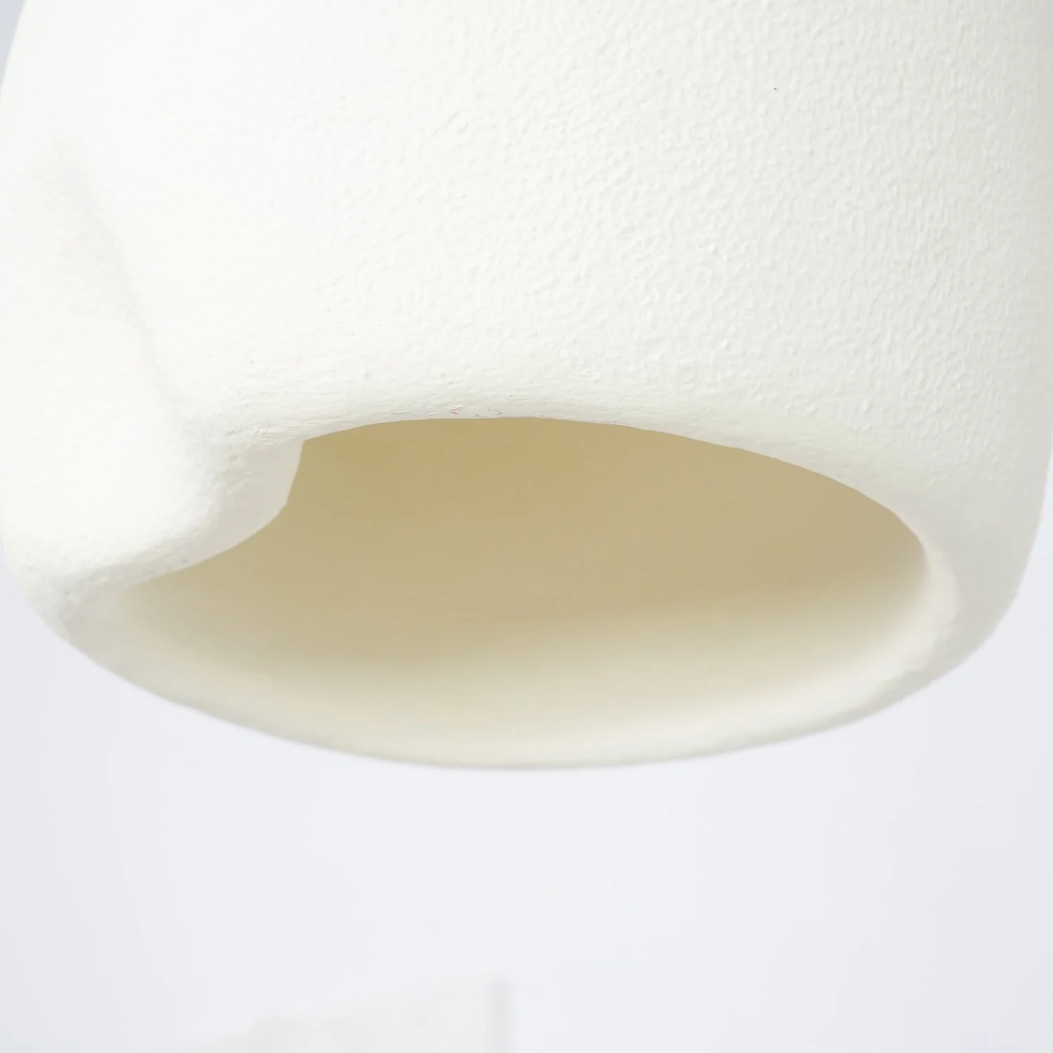 Solara Pendant Lamp Plaster Rounded Dome Wabi Sabi - Image 22
